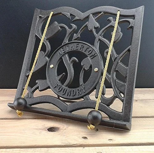 Netherton Foundry Cast Iron Cookbook Stand - Arts and Crafts Style