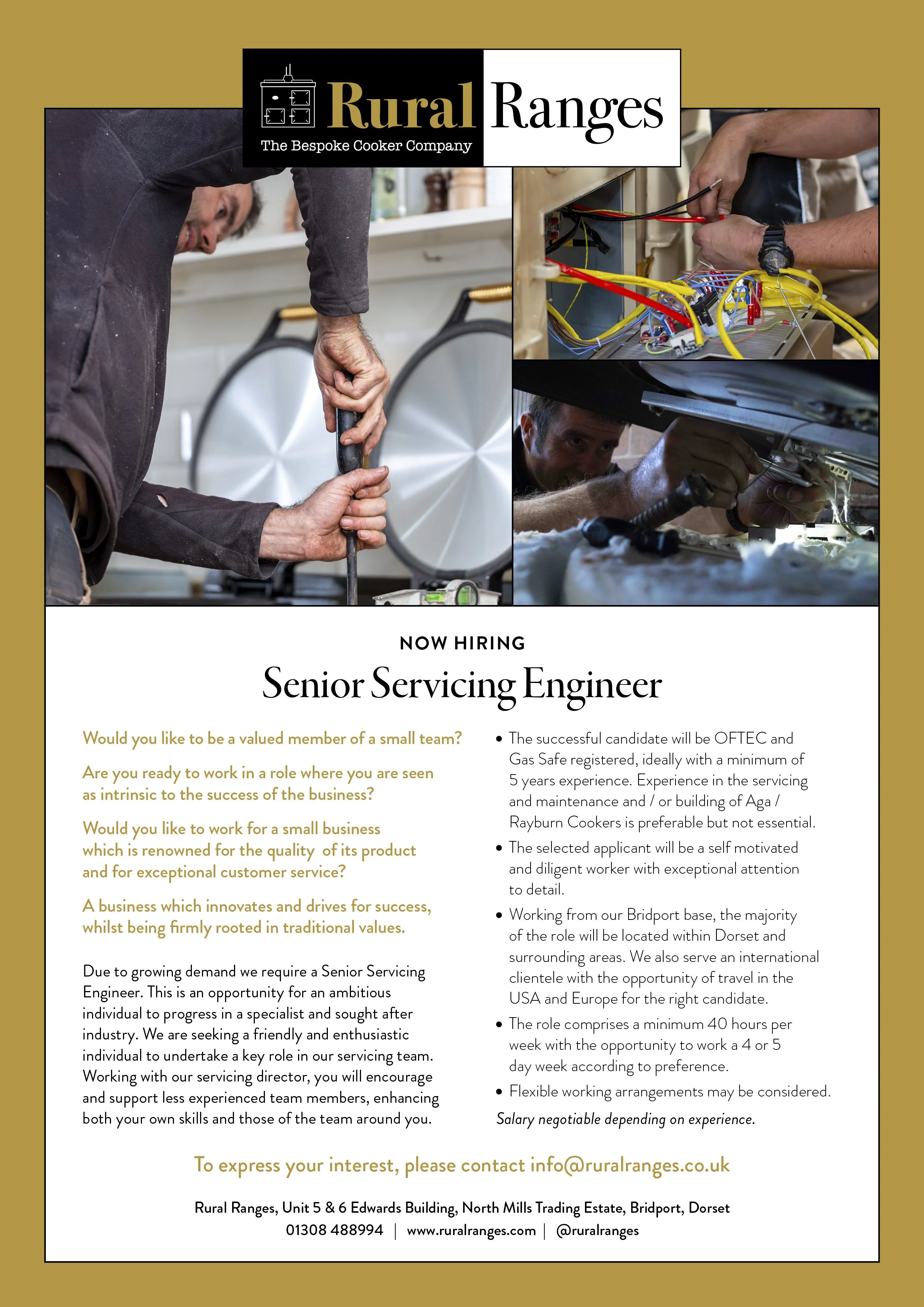 Senior Servicing Engineer Vacancy