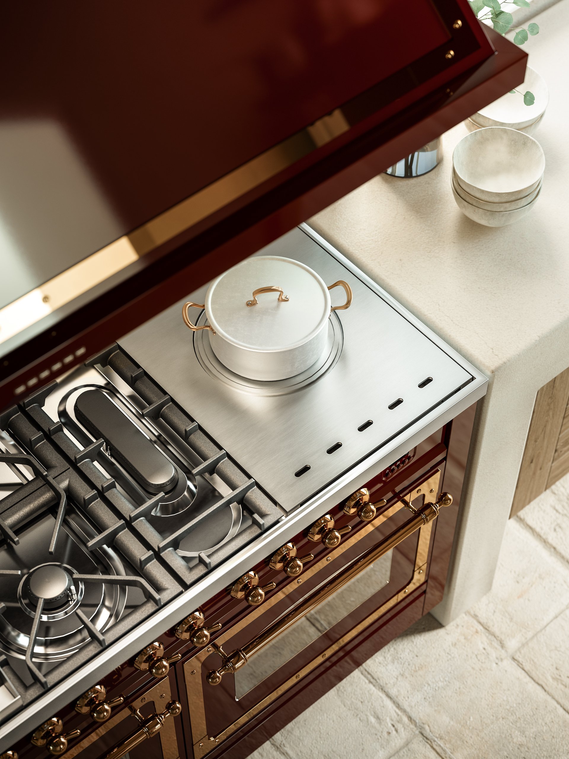 Milano range cooker hob