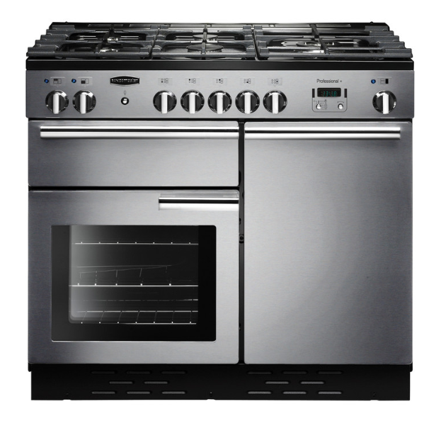 rangemaster professional+ range cooker stainless steel
