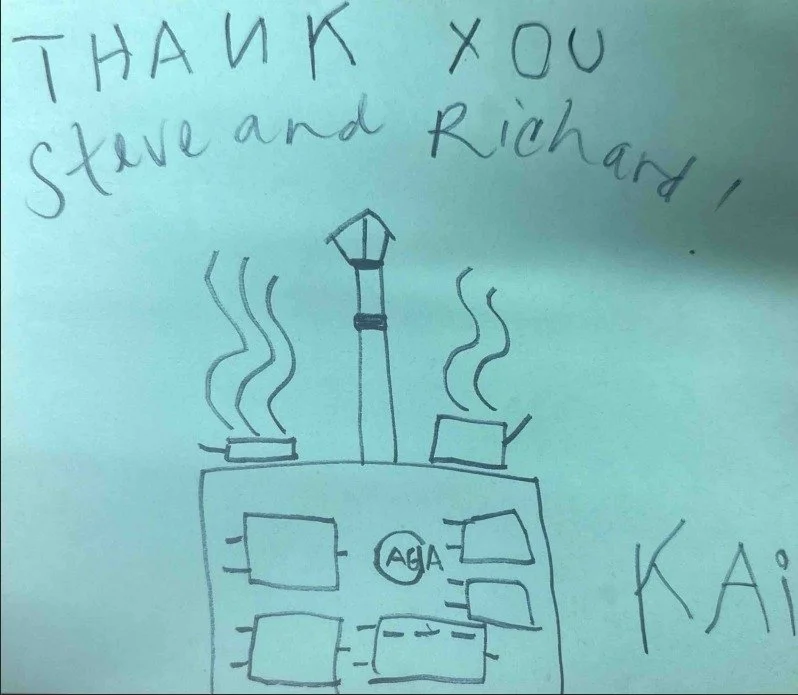 childrens thank you card us aga repair