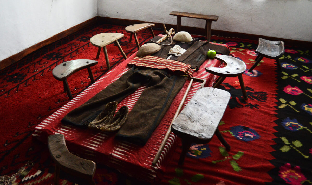 Display of a death ritual in Pristina’s Museum of Ethnography