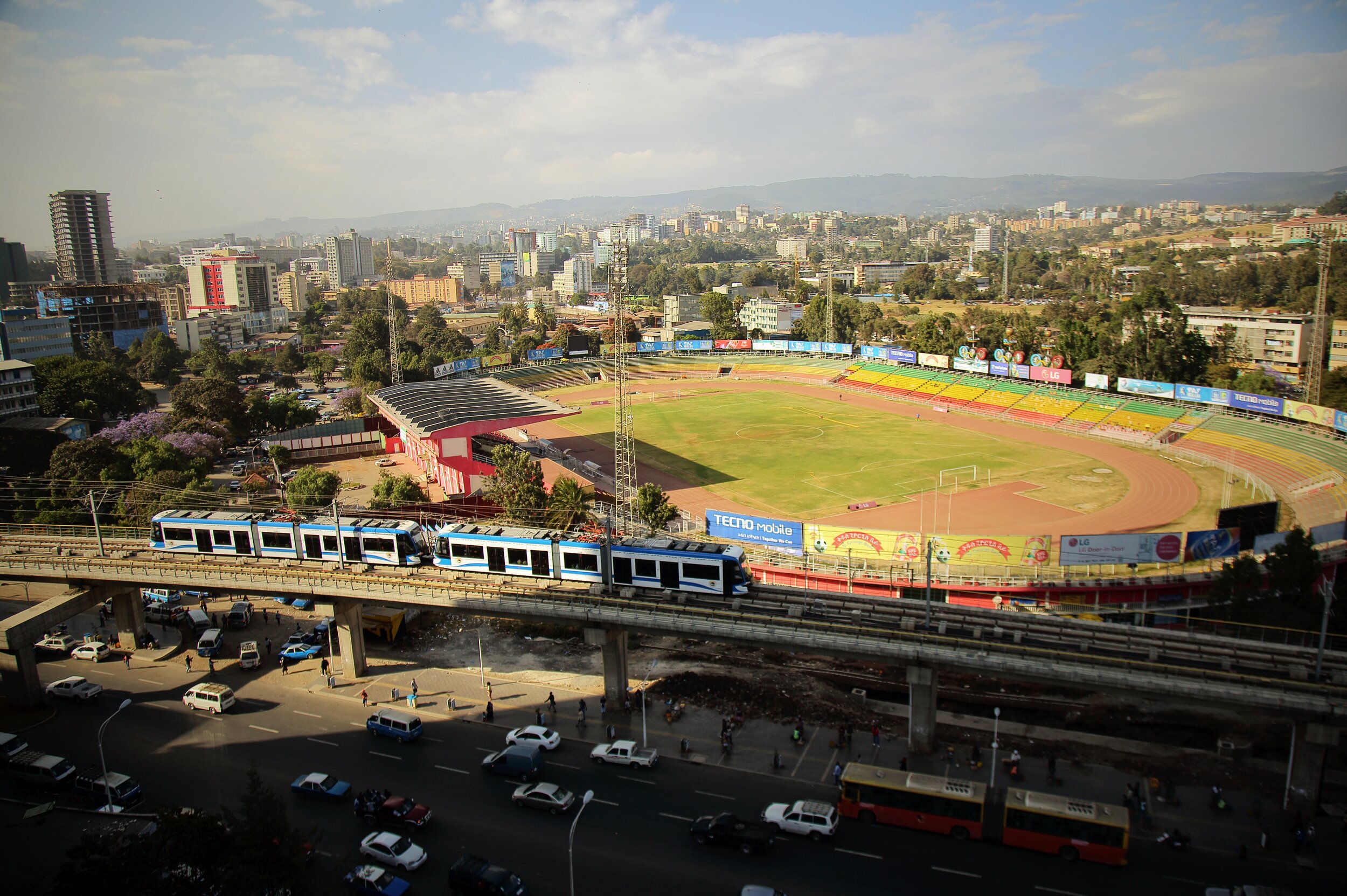  The new light rail system is a milestone in Addis Ababa’s transformation process.   
