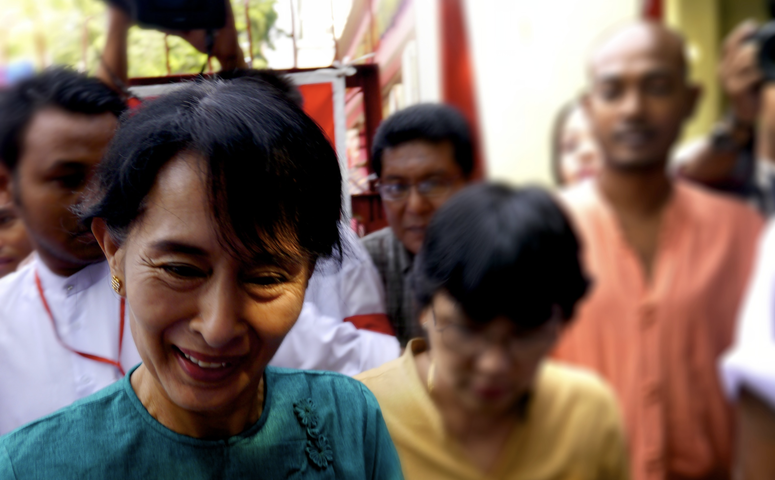  Once released, Suu Kyi did not waste any time, committing herself to a punishing schedule of campaigning with her party members in the run-up to the historic elections of April 2012. 