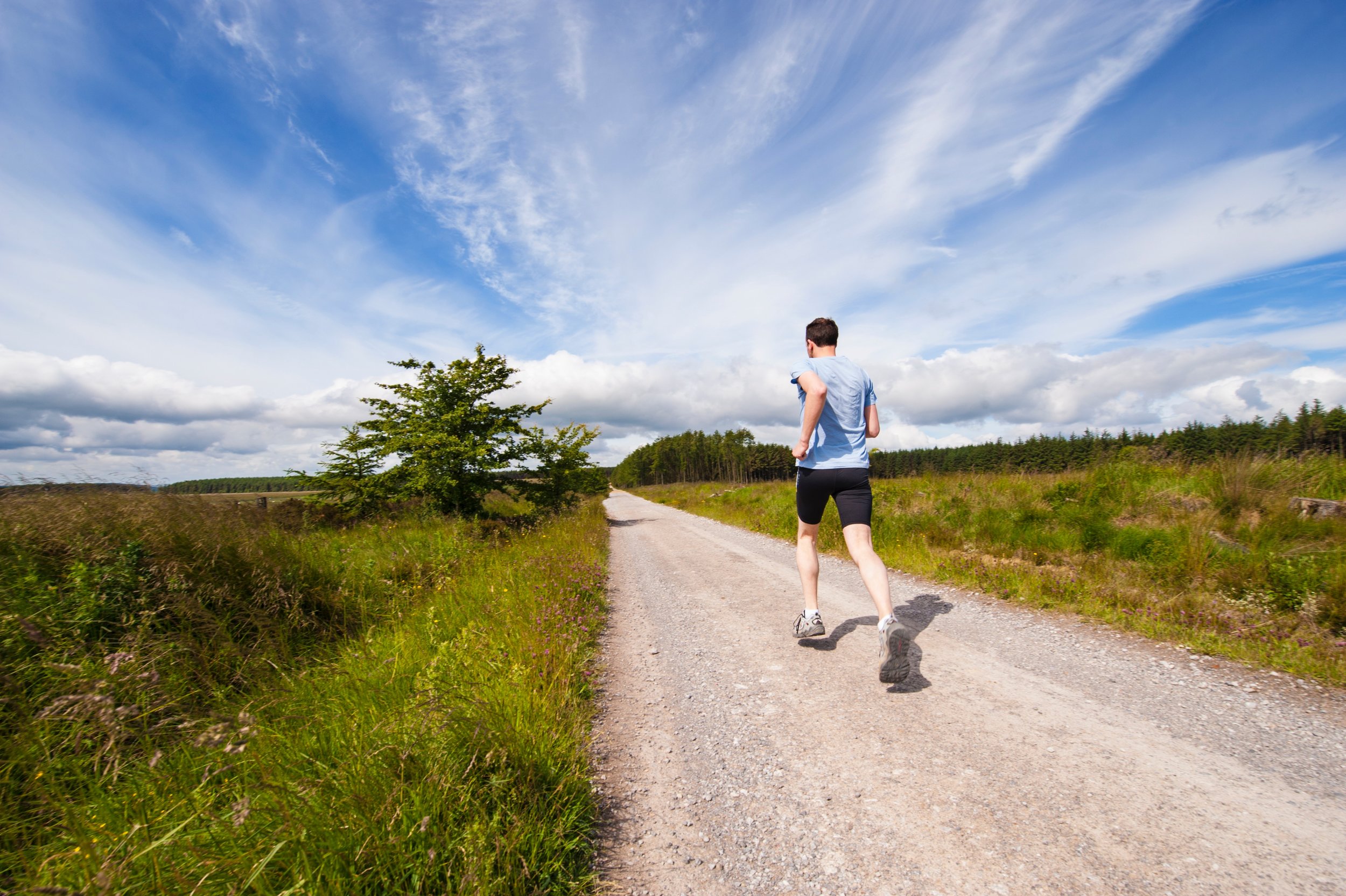 Jogger running