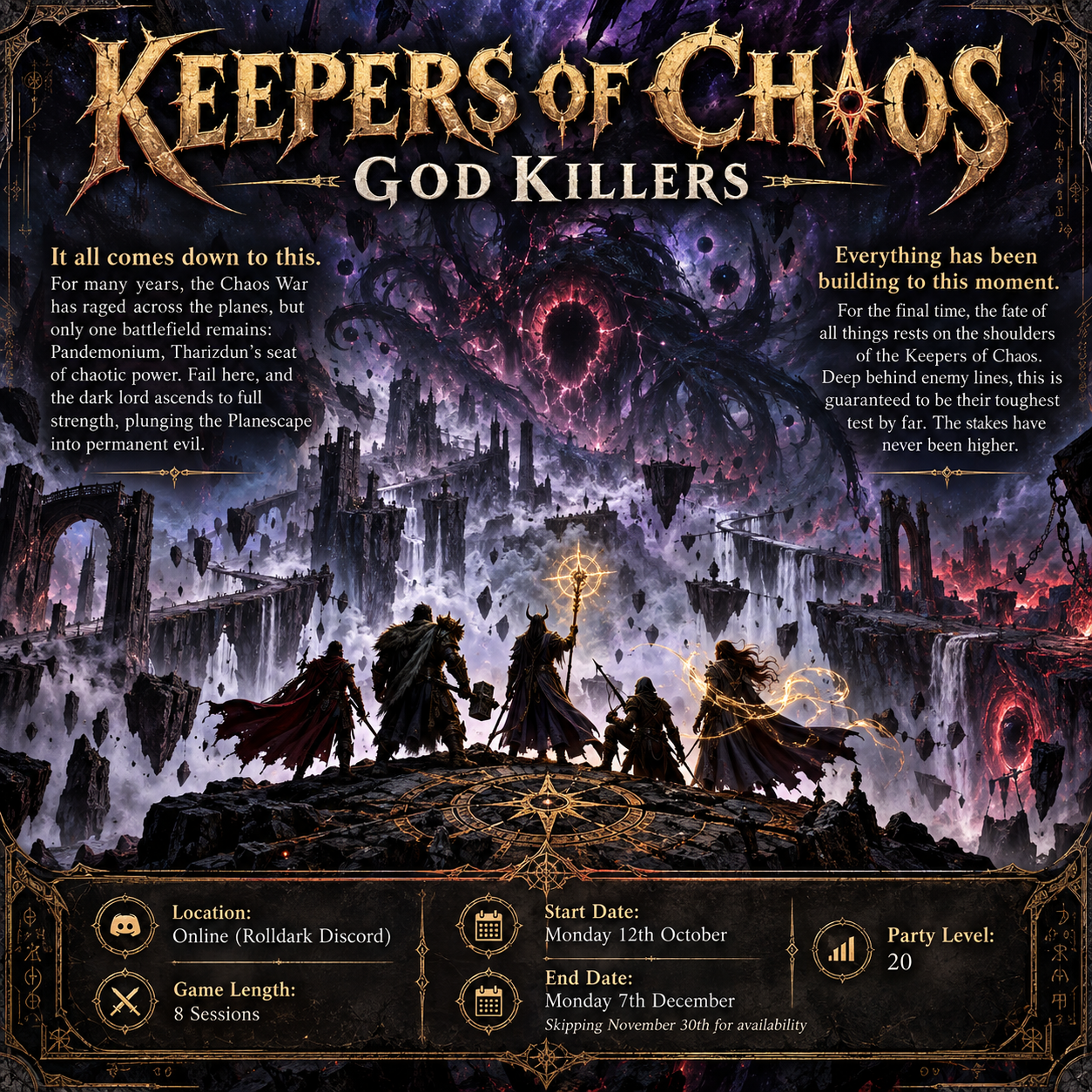 Keepers of Chaos: God Killers