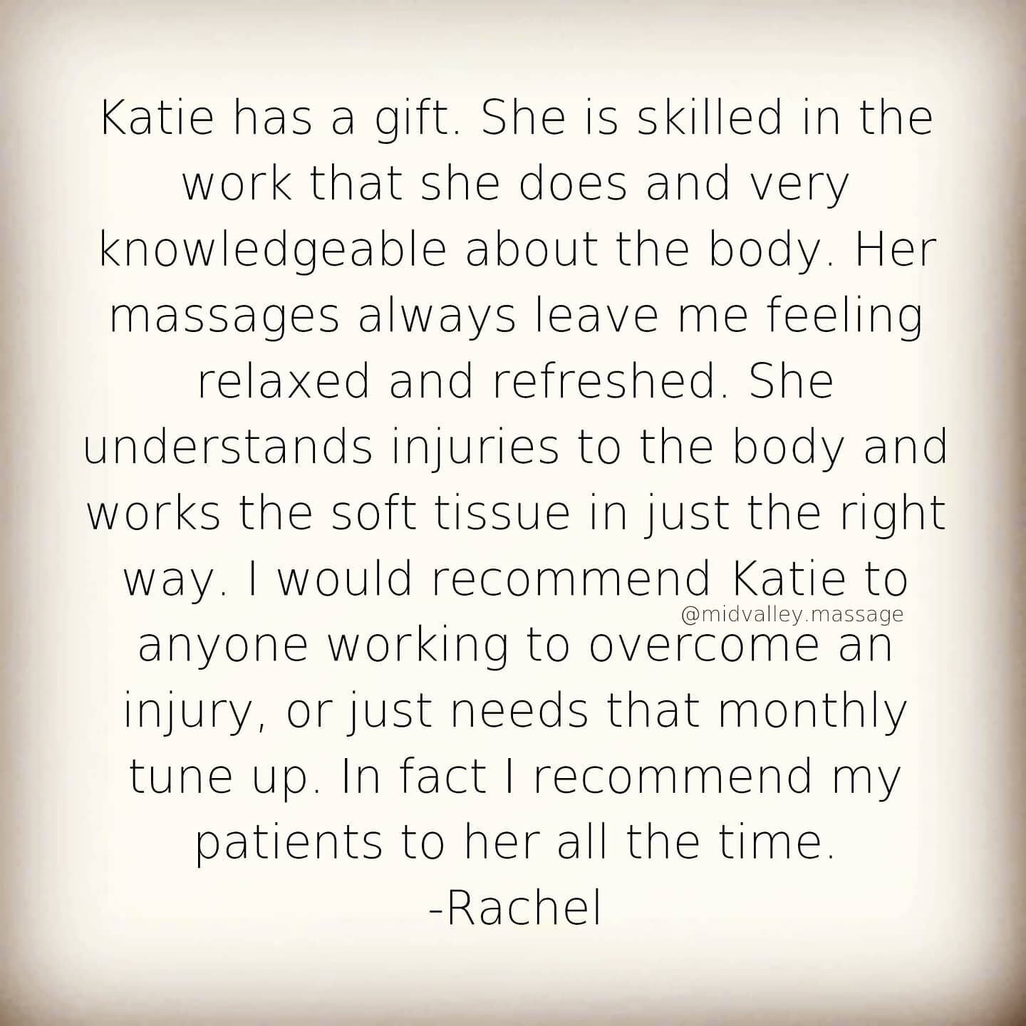 If you haven't left me a Google review and have recieved a massage from me, I would love to hear from you! 

#massageutah #utahlmt #licensedmassagetherapist #millcreekmassage #millcreekmassagetherapist