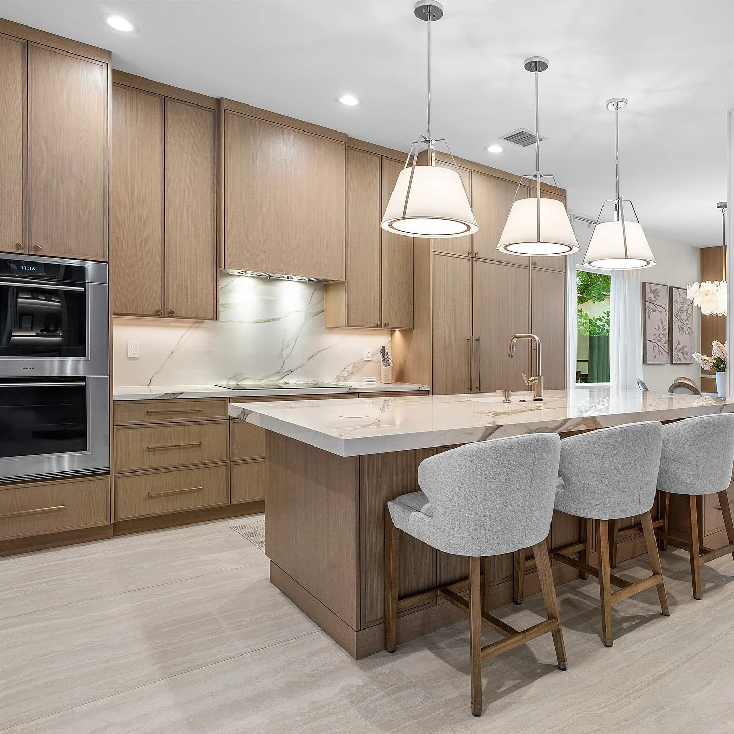 Countertop installation day is always a turning point in a kitchen renovation &mdash; and this one did not disappoint. ::chefs kiss::

We selected a stunning Calacatta Gold Italian porcelain for the countertops, which we carried up into a seamless fu
