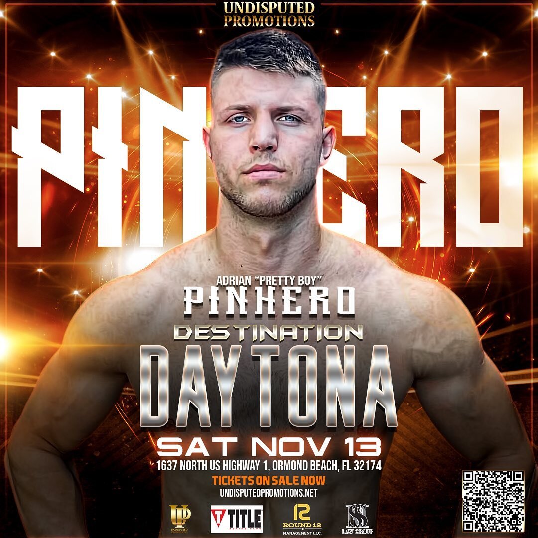 SATURDAY NOV 13 HARD HITTING ADRIAN &ldquo;PRETTY BOY&rdquo; PINHERO IS GOING PREPARED TO DO WHATEVER IT TAKES TO  REMAIN UNDEFEATED AND DELIVER AN EXCTING FIGHT FOR THE FIGHT FANS!! 
💥
TICKETS ON SALE NOW 
Link in bio
