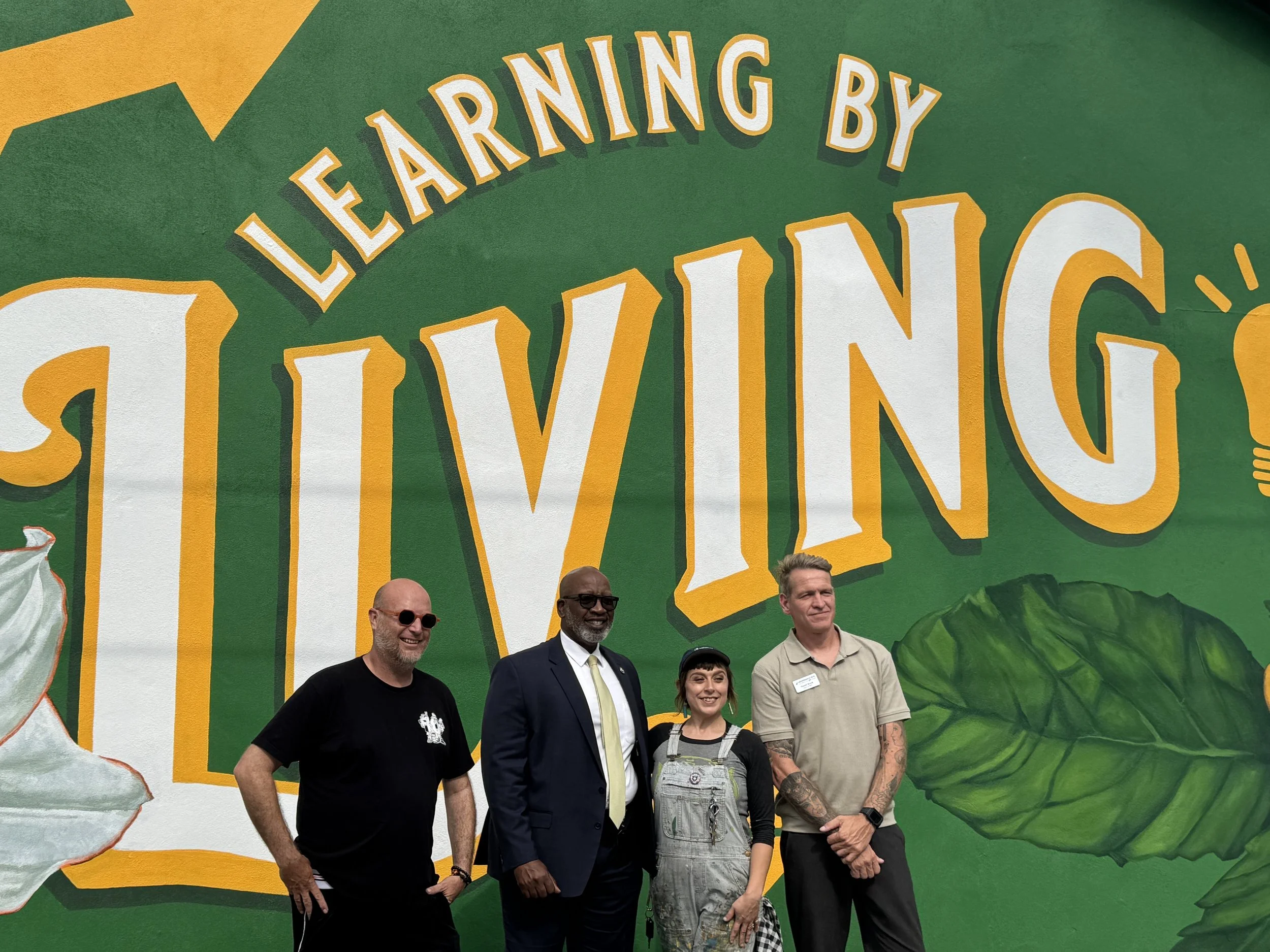 Miss Crit with Mayor Ken Welch | Learning by Living Mural