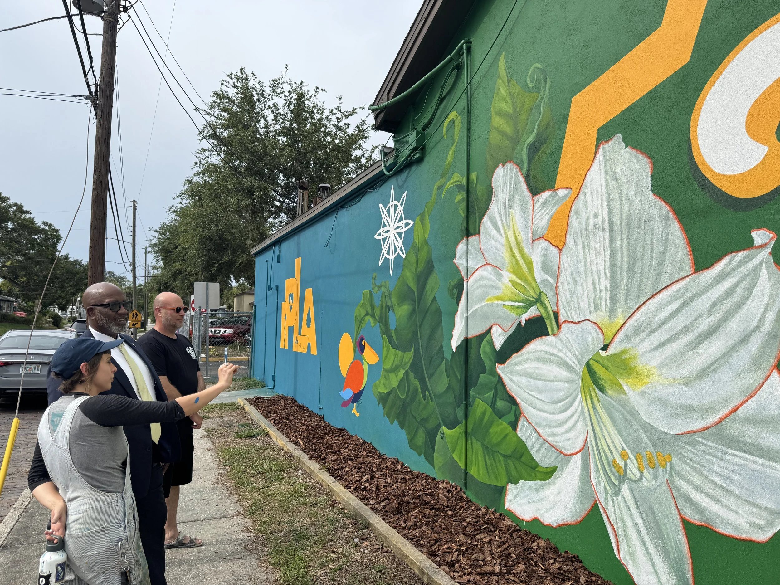 Miss Crit with Mayor Ken Welch | Learning By Living Mural