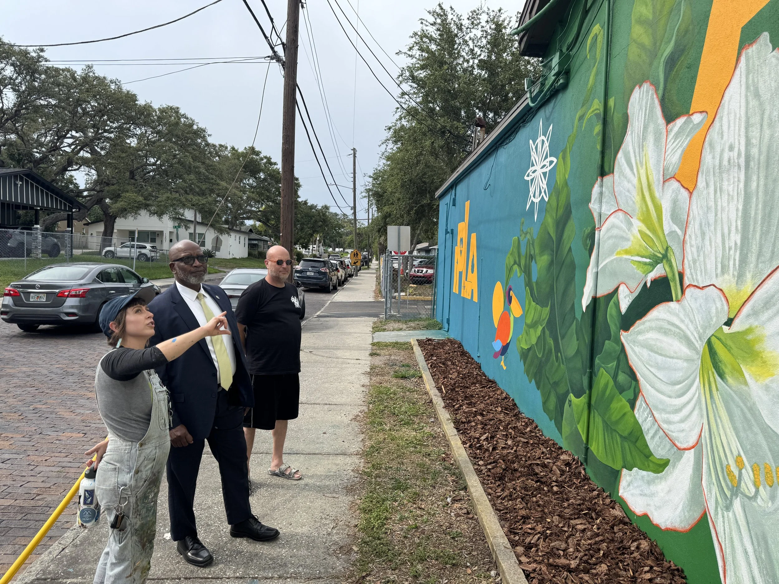Miss Crit with Mayor Ken Welch | Learning by Living Mural