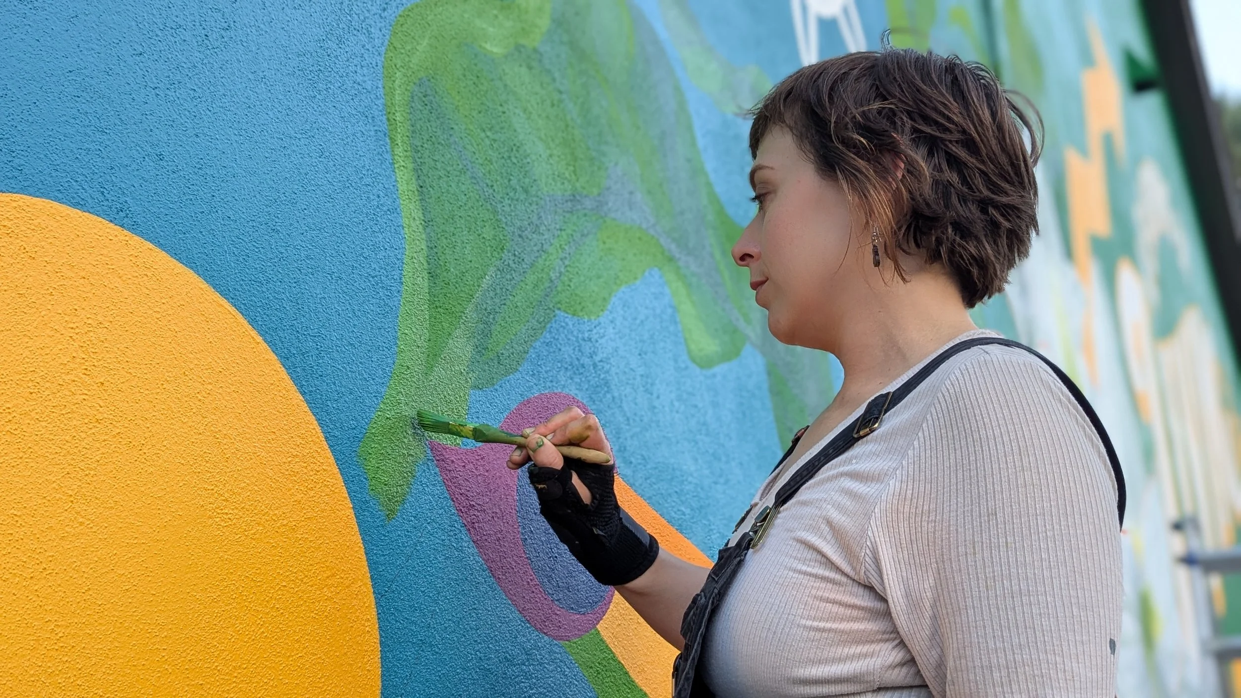 Miss Crit Painting | Learning By Living Mural