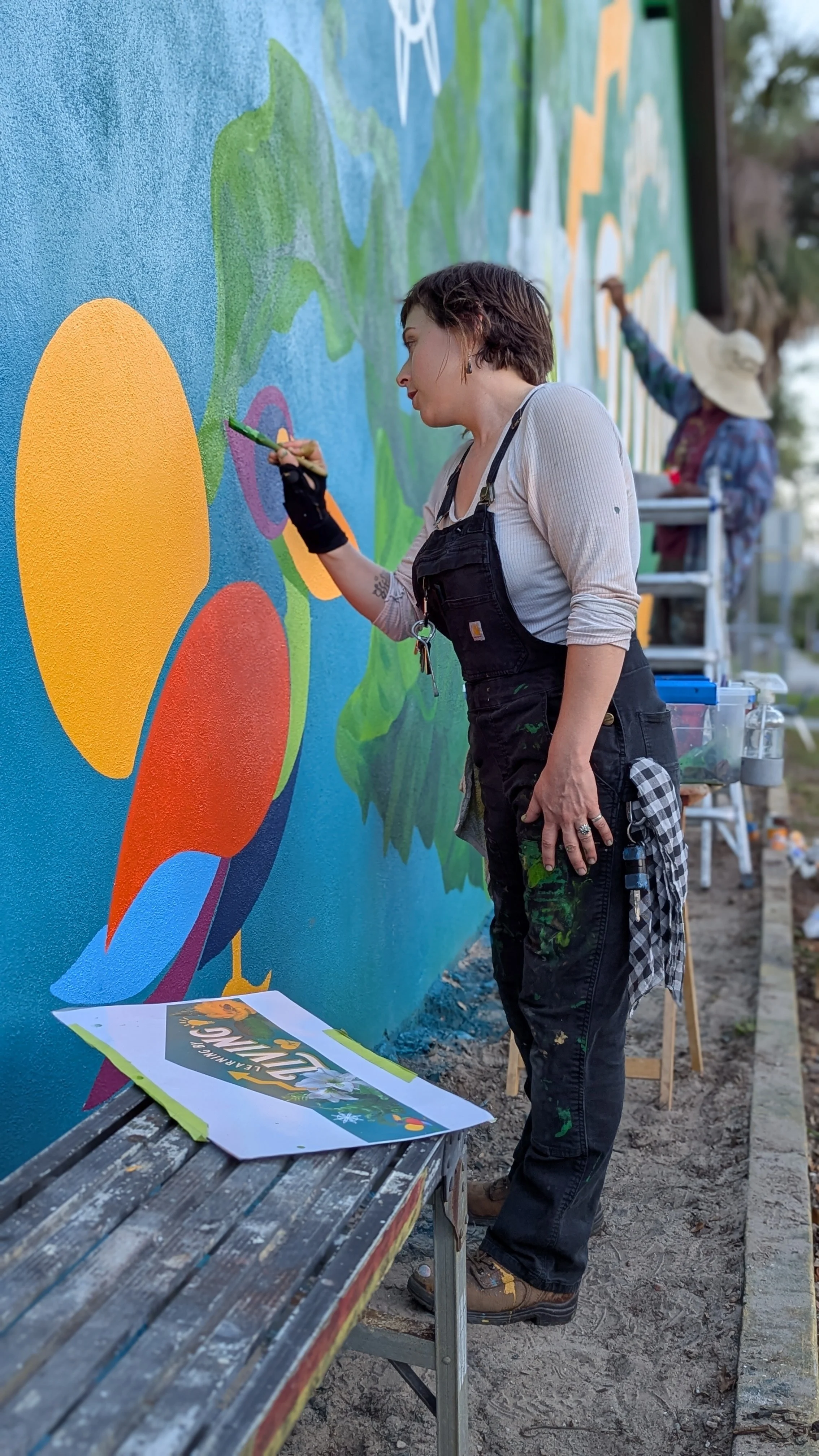 Miss Crit Painting | Learning By Living Mural