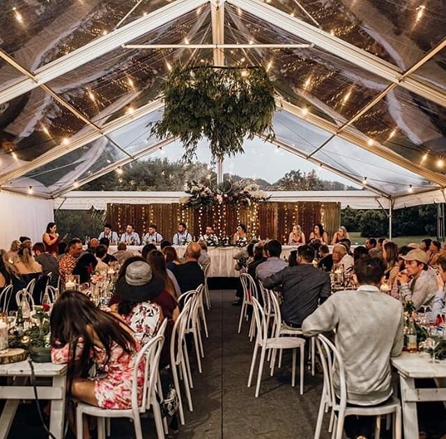 Thanks Abi Hackling Photography for this great wedding photo showing our transparent marquee available for hire at Wai-iti Beach Retreat. Book Wai-iti Beach Retreat exclusively and accommodate your guests for the weekend. https://www.wai-itiwedding.c