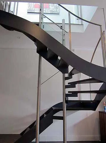 Modern stairs to terrace house