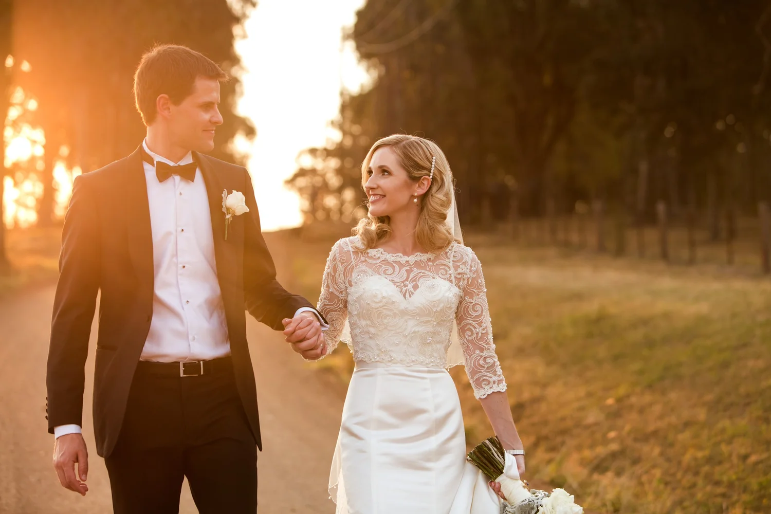 Candid Hunter Valley wedding photograph