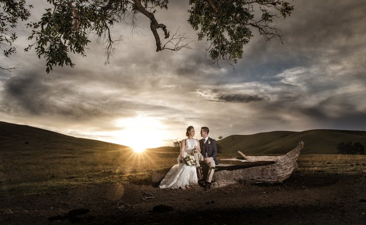 Candid elopement moment