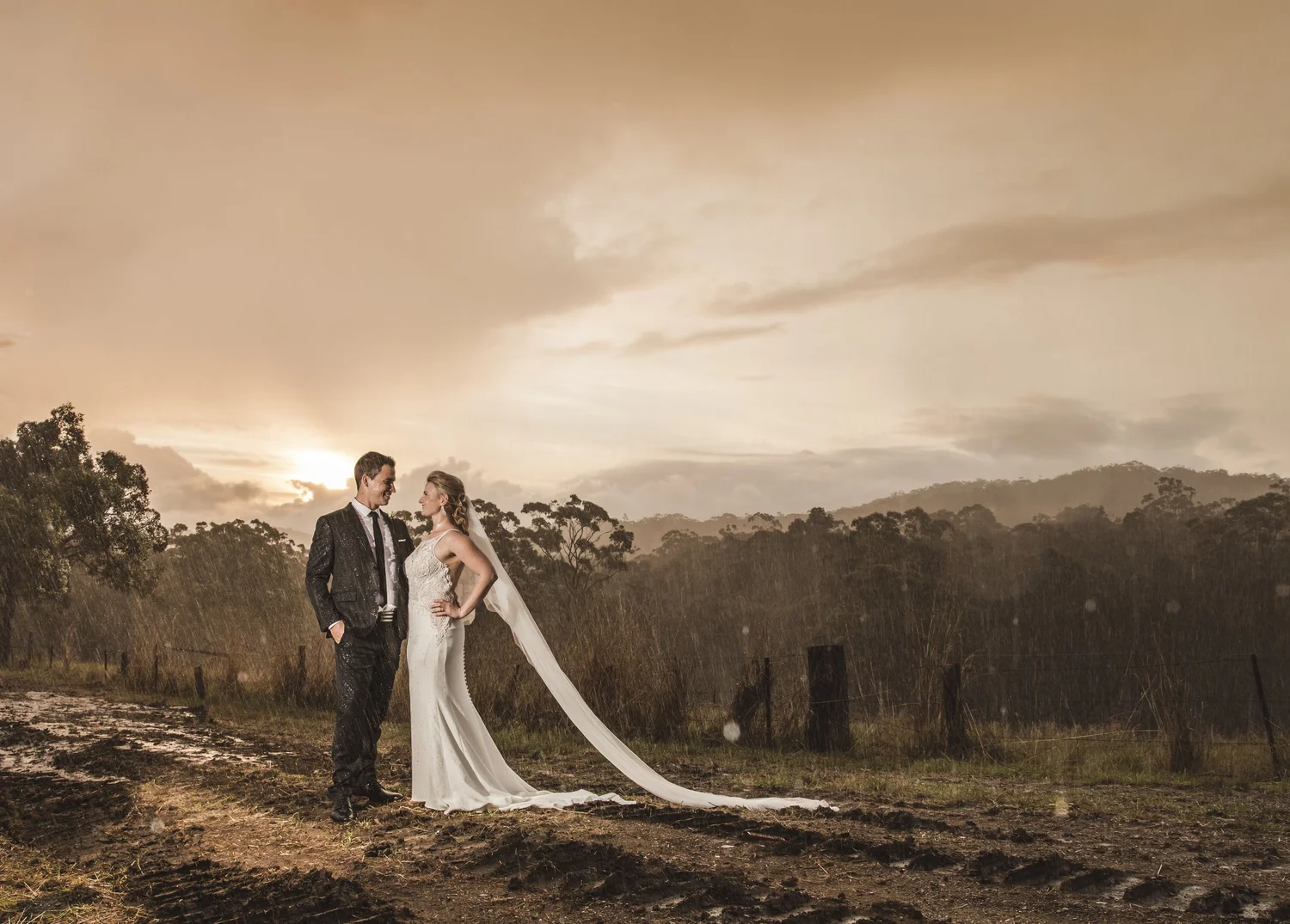 Relaxed elopement portrait in the Hunter region