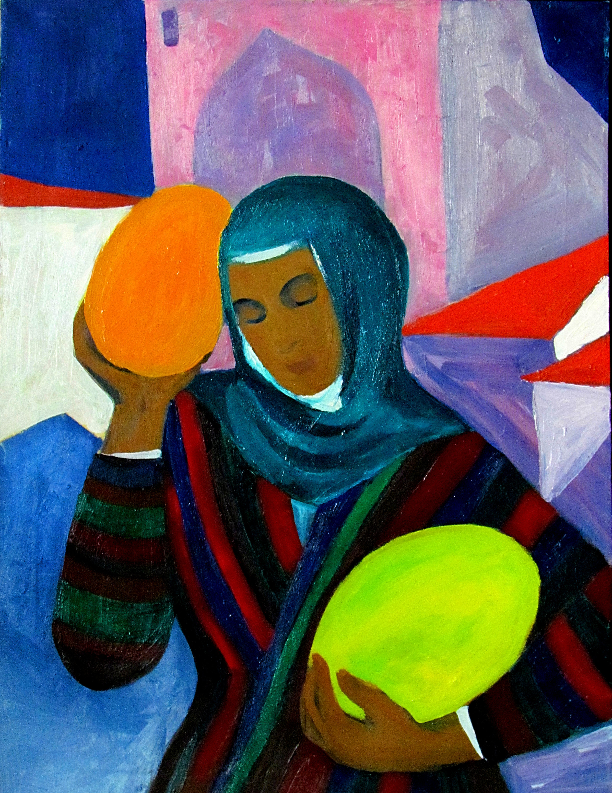 Melons. oil, canvas, 31"X23"