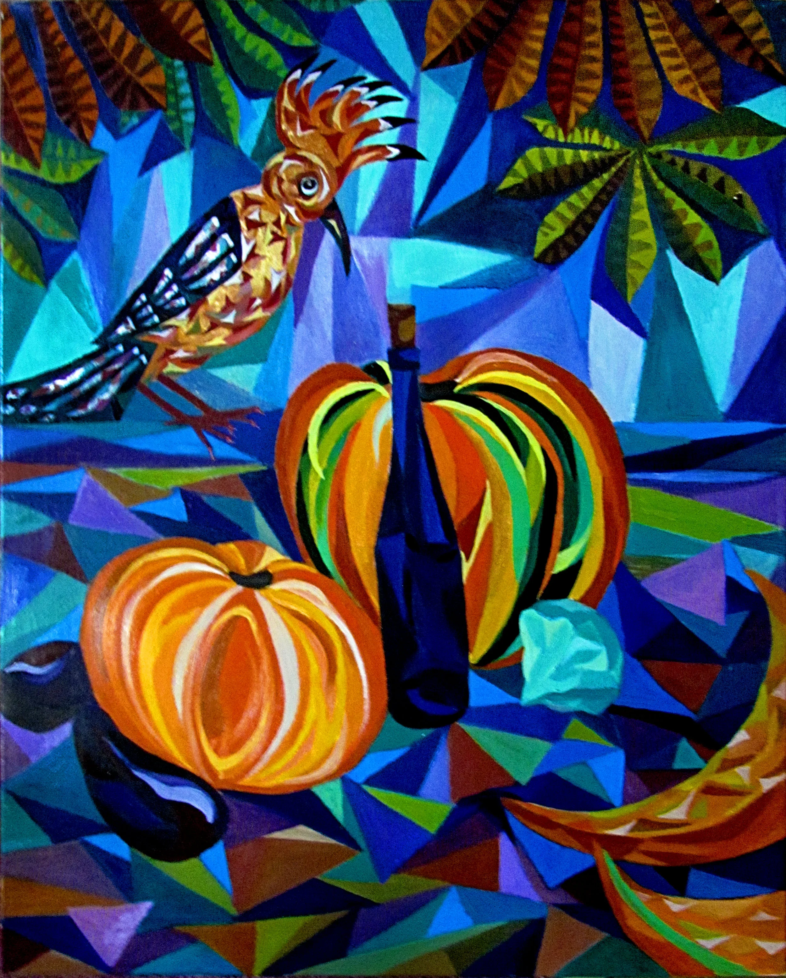 Pumpkins. oil, canvas, 39"X31"