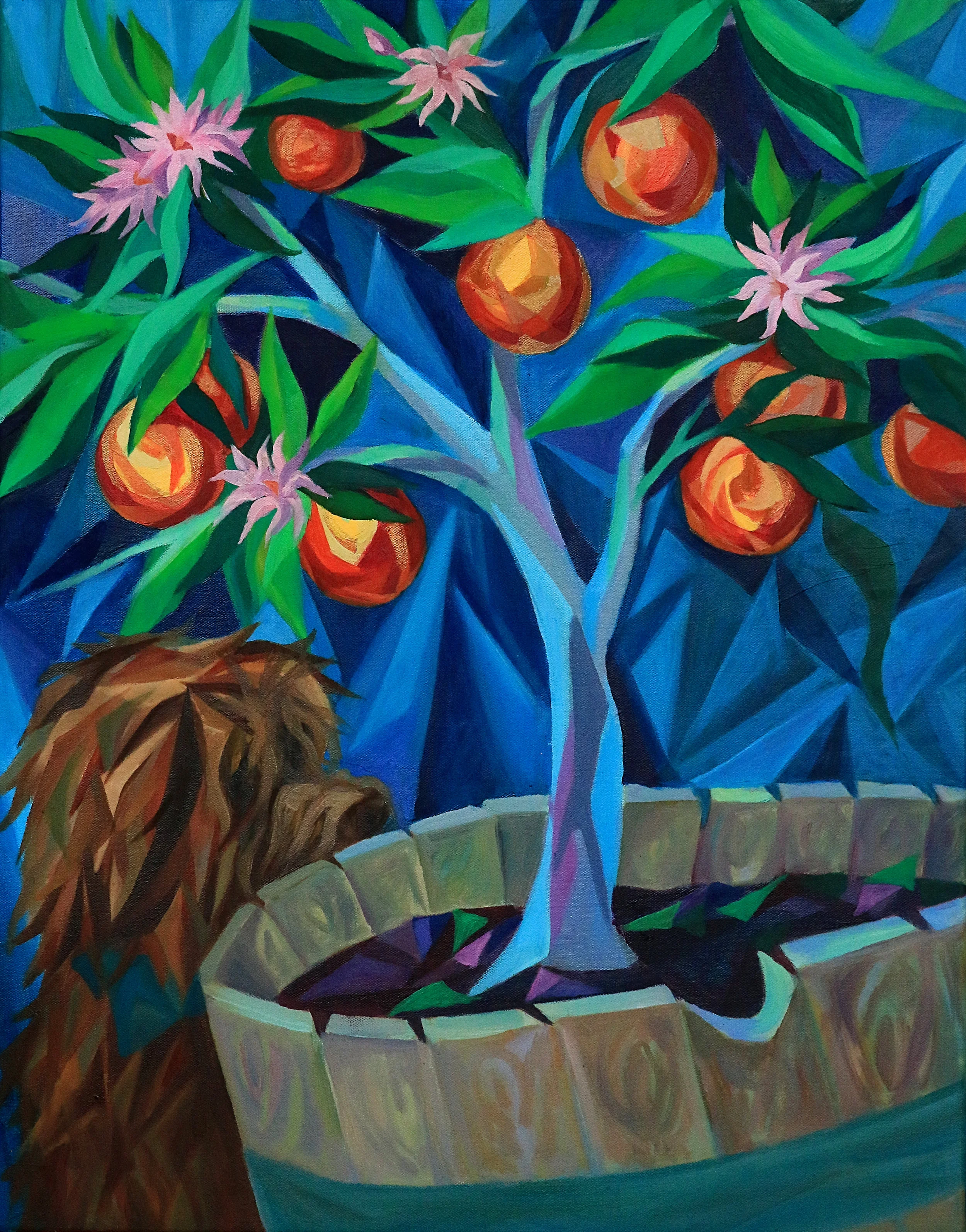 Orange Tree. oil, canvas, 28"X22"