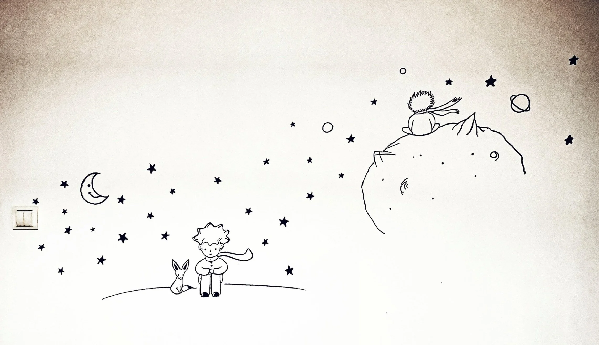 Little Prince on a wall
