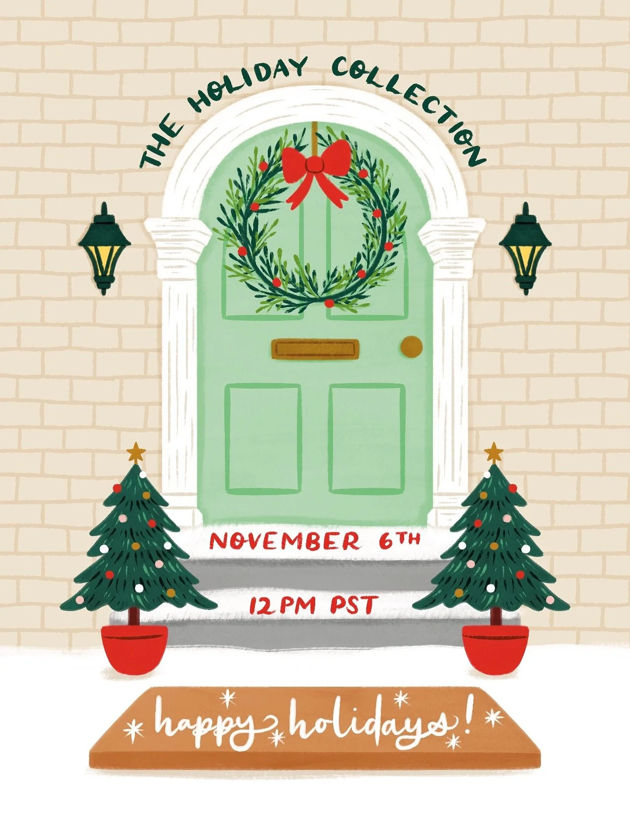 It&rsquo;s that time of year! 🎄&hearts;️

The holiday collection is launching on Thursday, November 6th at 12pm PST! ☃️ 

I&rsquo;m so excited to release some brand new products that I&rsquo;ve been working on for the past few months. 🥰 Here&rsquo;