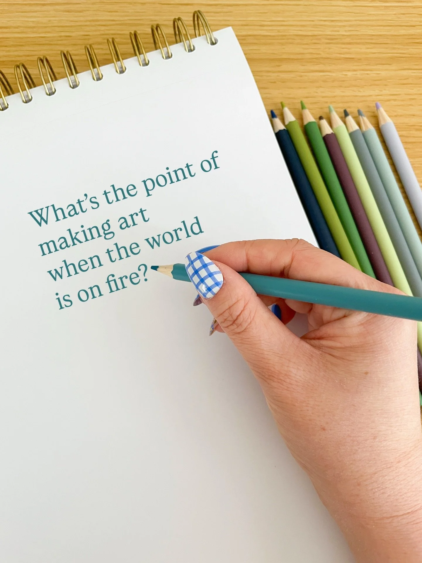 What&rsquo;s the point of making art when the world is on fire? 🎨 

Sharing some things that have been on my heart, and the why behind my new collection. 🪷