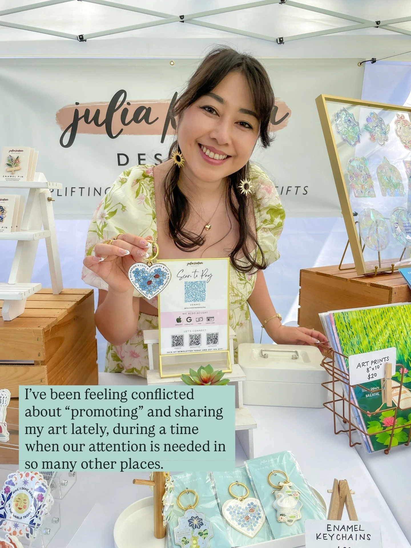 I&rsquo;ve been sitting with this tension a lot lately.

Sharing my work during times like these has felt complicated, but moments like this remind why it matters more than ever.

Thank you for being here and for letting my art be part of your life. 