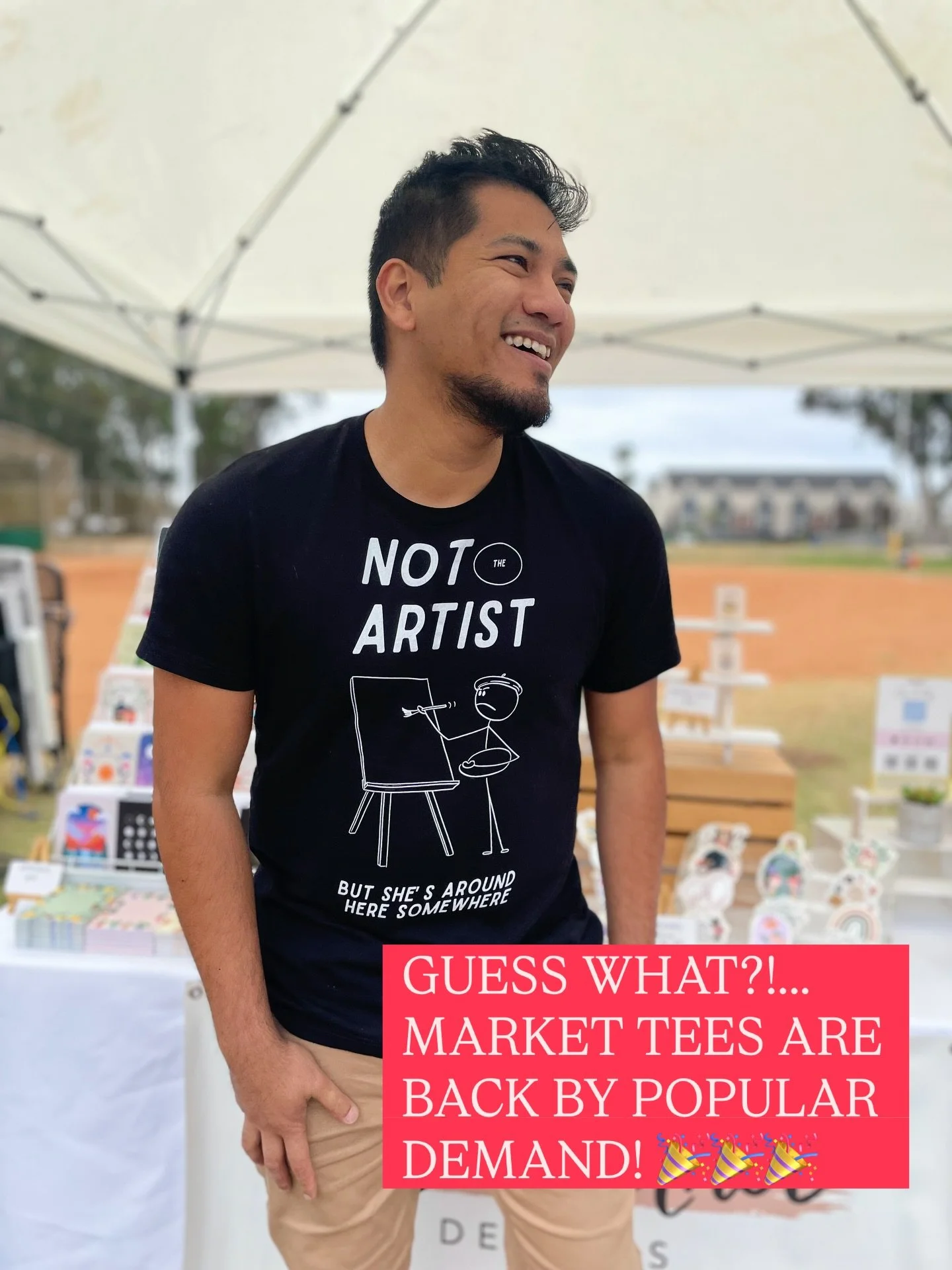 MARKET TEES ARE BACK!! 🎉 

To all the supportive husbands, boyfriends, wives, girlfriends, partners, friends, parents, and the village it takes to run a small business - this is for you!

Thank you for all that you do. ❤️ You now have an official un