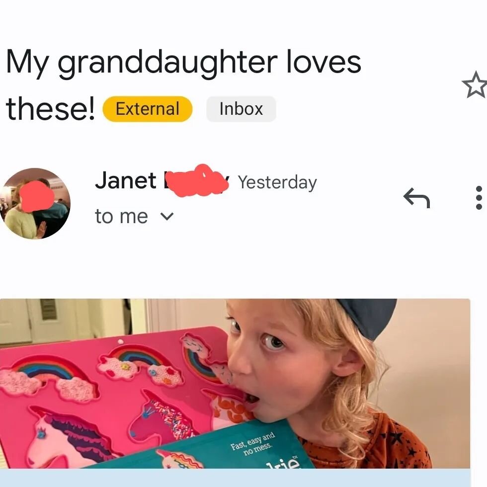 Happy customer! Tiktok has been amazing reaching so many more people! Here's a happy Grammy! Thank you Janet!