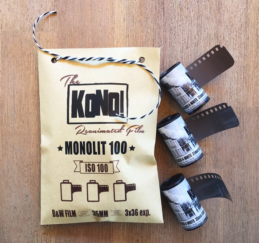 KONO! MONOLIT 100 - Black and White film - Pack of 3