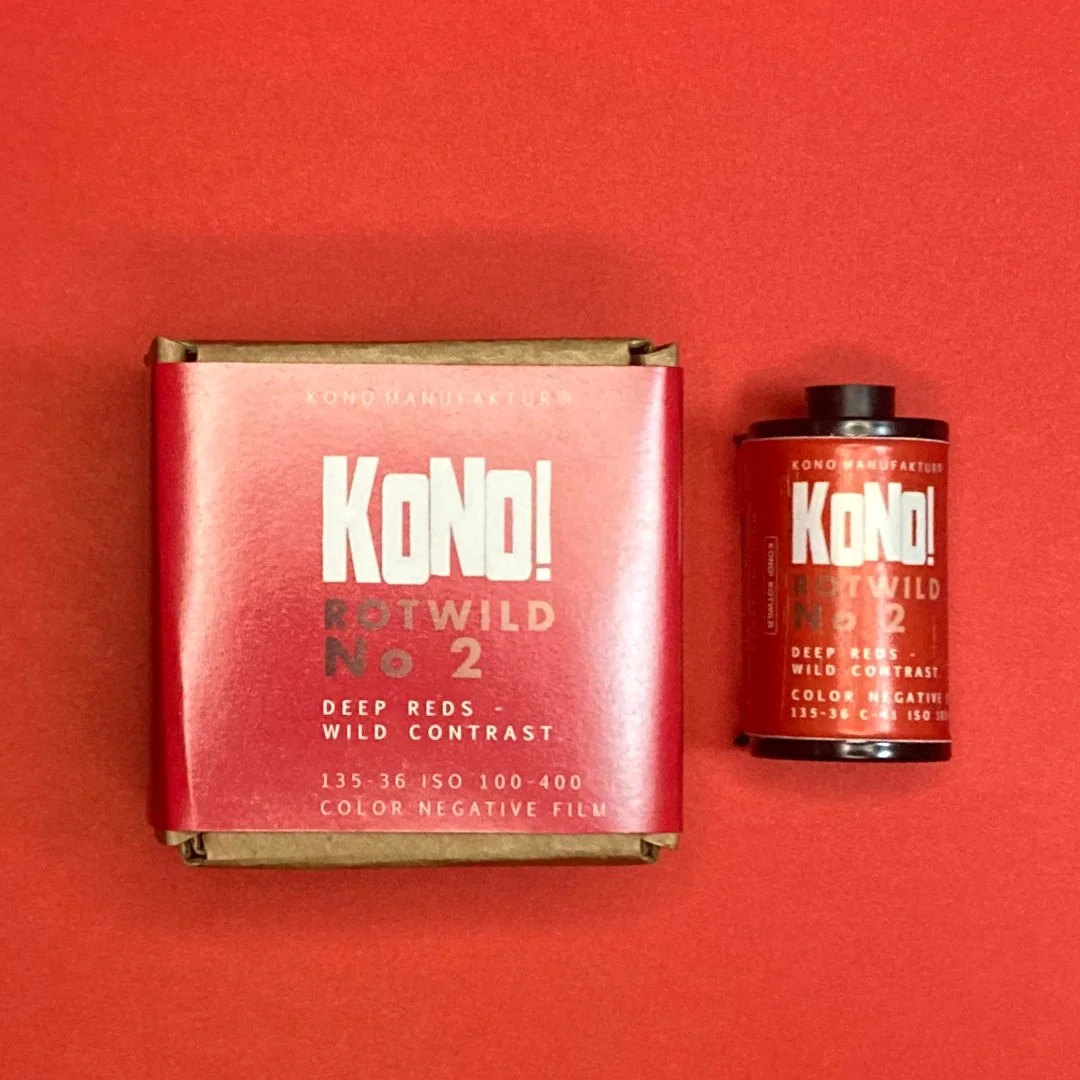 🔥 Top essential - KONO! ROTWILD No2, redscale, 35mm color negative photo film, 36 exp.