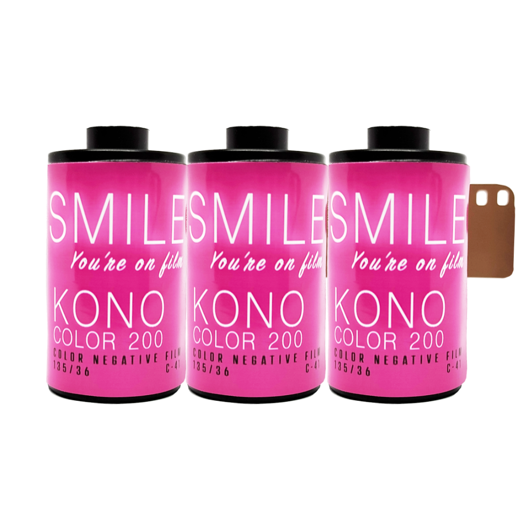 🔥 Top deal - Pack of 3: KONO Color 200 - 35mm Color Negative Film, 3x 36 exp.
