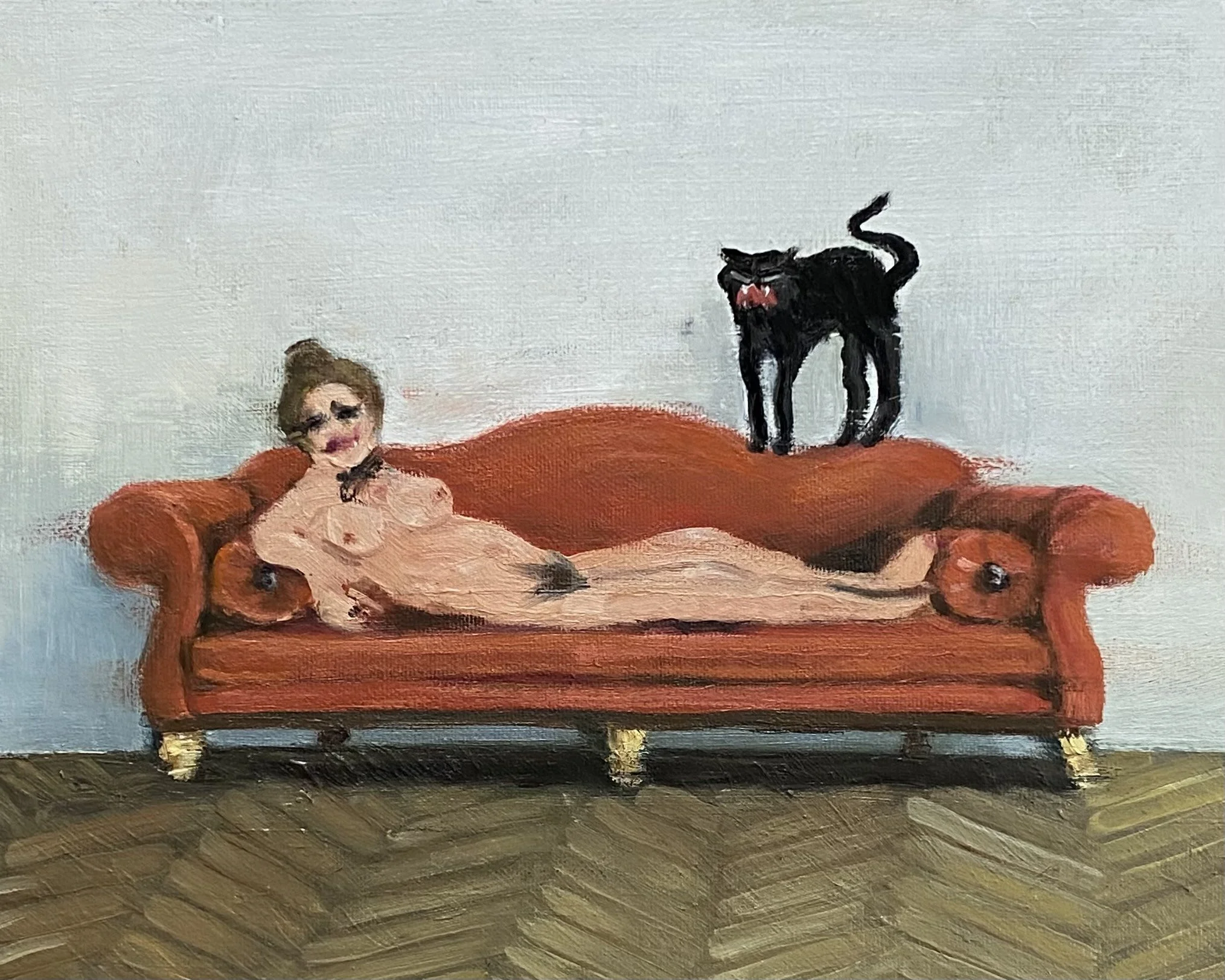 Woman on couch