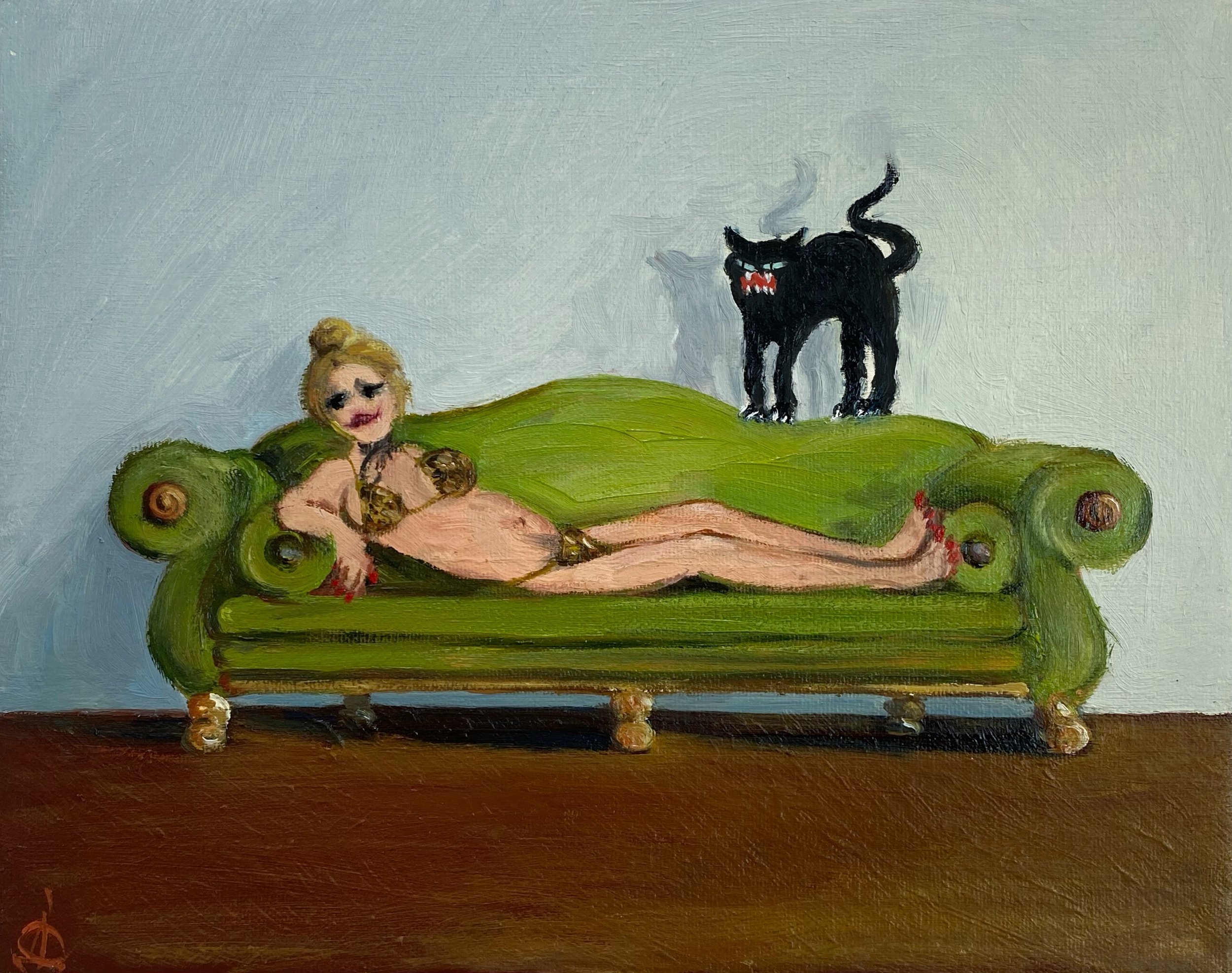 Woman on couch or This is not Olympia  