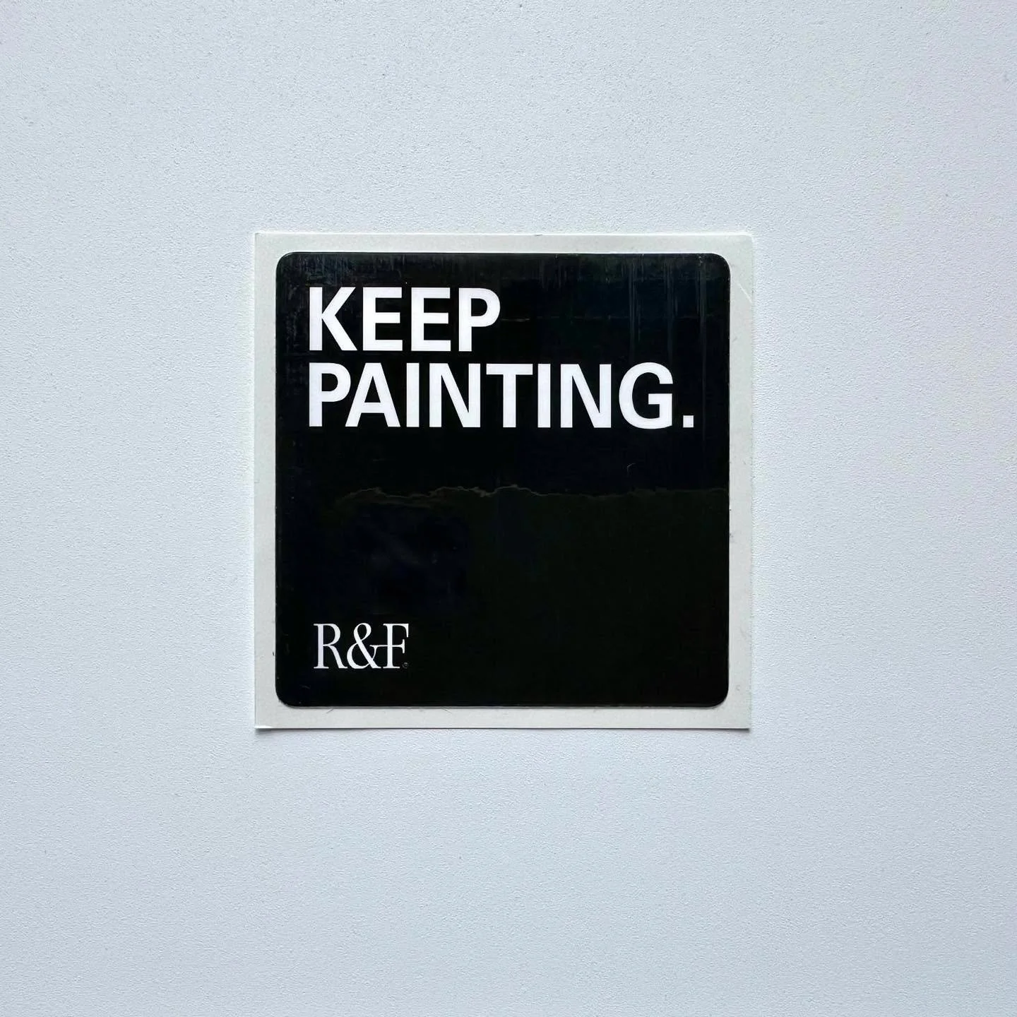 In The Studio : Yes! Monday motivation. 

#keeppainting
#mondaymotivation
#artistslife
#studiolife
#contemporarypainting 
#contemporaryart 
#R&amp;F
#colourplay 
#erinwardartist