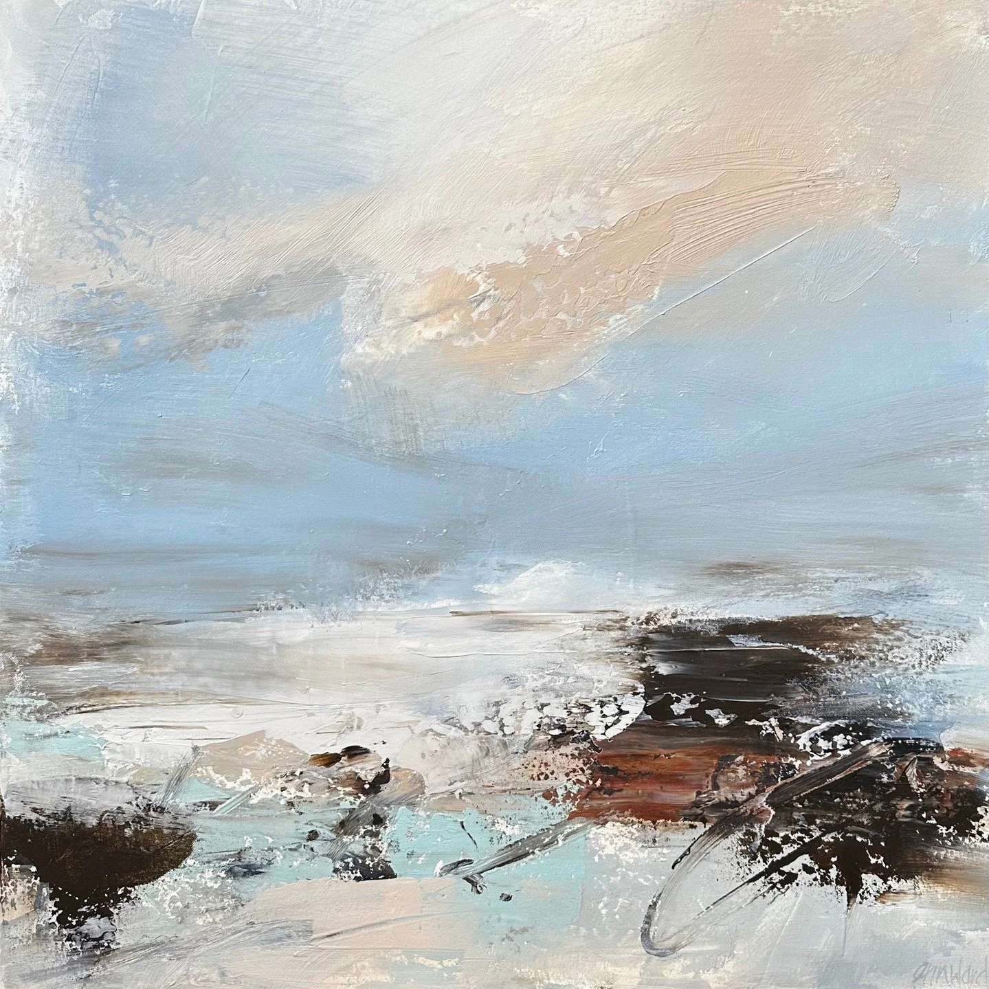 'View Over The Estuary' 76x76cm.
Beside The Wave Gallery, Falmouth.

This painting is part of a new selection of my work being shown at this lovely, well known gallery in Falmouth.

A great destination if you&rsquo;re looking to see some gorgeous art