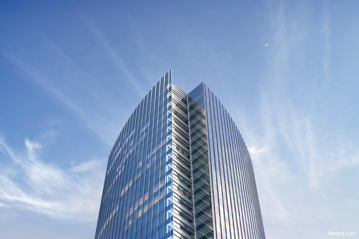 Skyscraper 3D visualization (3ds Max, V-Ray) - modern architecture