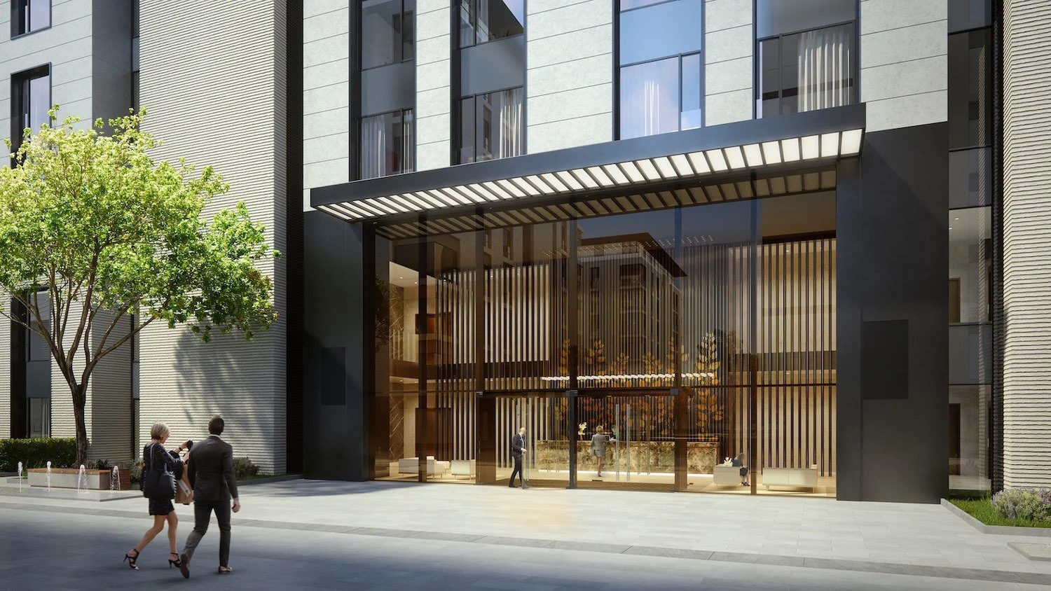 Entrance 3D rendering (residential)