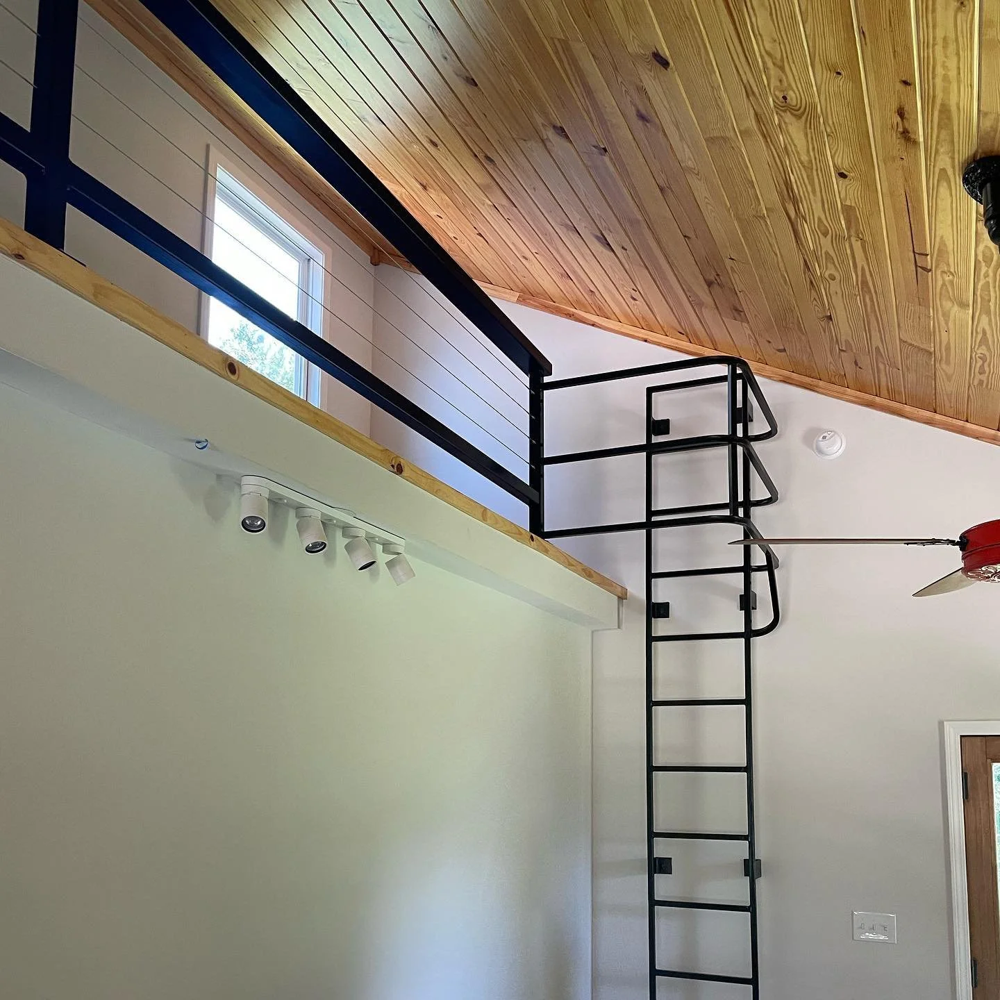 Statement handrail built for a beautifully renovated old home in Ramer, AL 🏠 #montgomerycounty #ramer