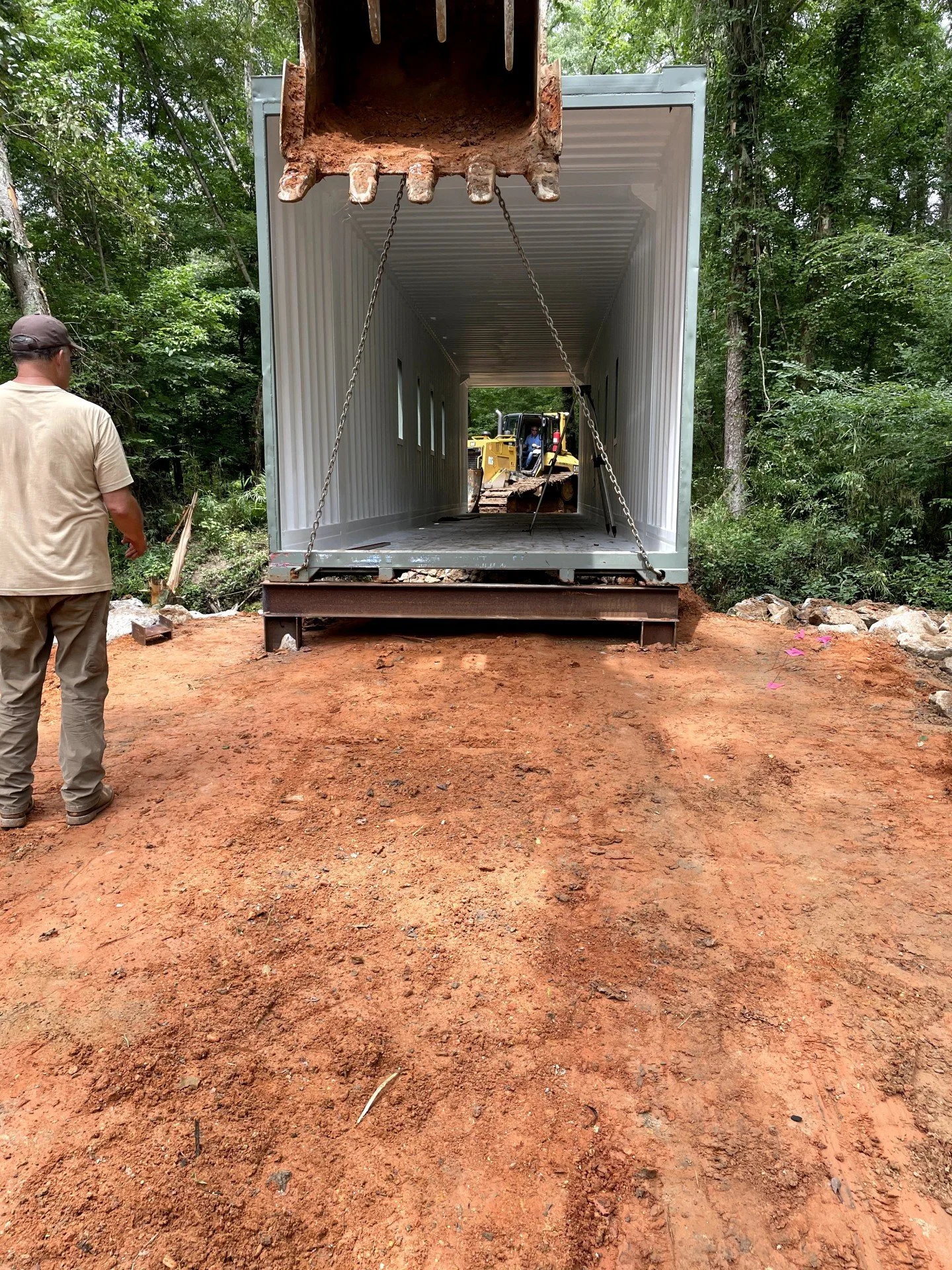 CREEK CROSSING SOLUTION 🌊➡️🌉

Another hunting property bridge &mdash; this one built for a landowner who was tired of losing access to the back of his property every time it rained.

Steel I-beam frame, treated timber deck, anchored to handle high 