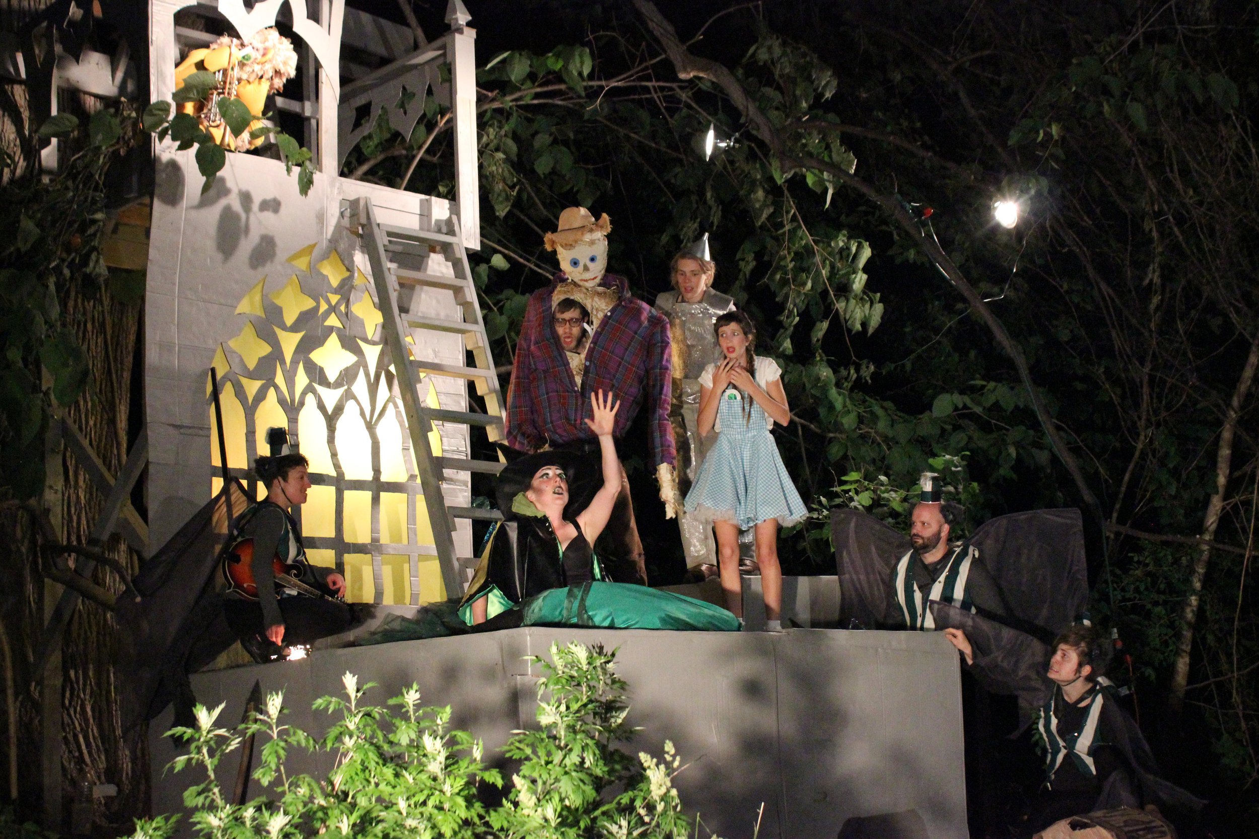  In the summer of 2015, I worked as the set coordinator for a theatrical adaptation of  The Wizard of Oz , written and directed by Donna Oblongata. The site-specific production was set on the weird and beautiful banks of the Schuylkill River at Bartr