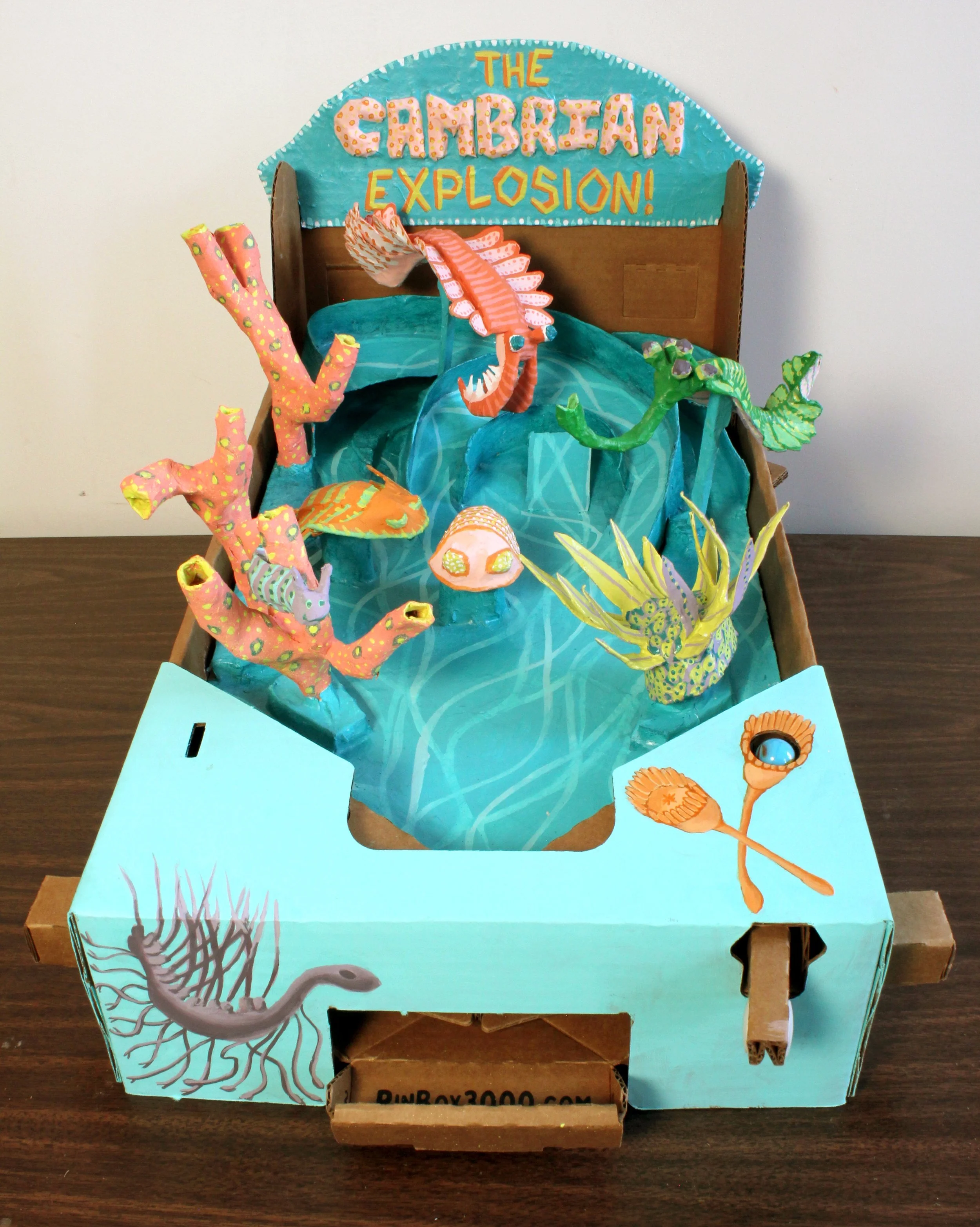  I made this cardboard and paper mache pinball machine for “Flip the System,” an Art-Cade and exhibition organized by  Morgan FitzPatrick Andrews  and  Pinbox 3000  at Studio 34 in West Philly. My Pinbox, along with dozens of others, was on view from