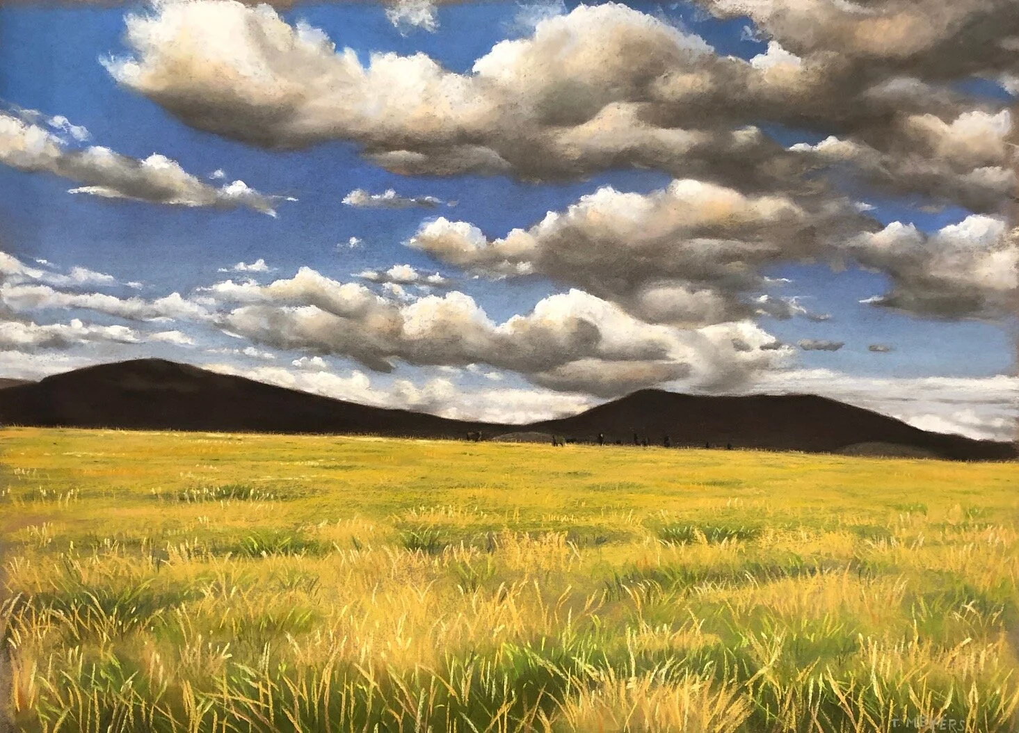 pastel on paper, 26 x 18"