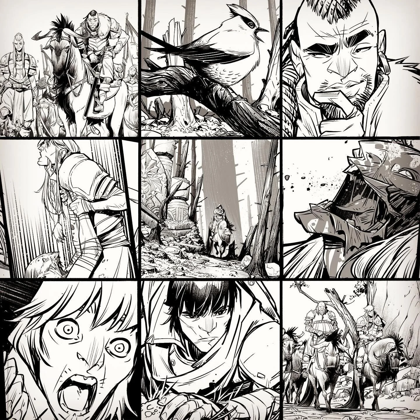 Sneaky peek at some recent THE HUNGER AND THE DUSK: Book 2 inks. 
-
-
-
-
#hotorcsummer&nbsp;#thehungerandthedusk&nbsp;#idw&nbsp;#idwpublishing&nbsp;@idwpublishing&nbsp;#gwillowwilson&nbsp;#chriswildgoose&nbsp;#mysassyk&nbsp;#micheleassarasakorn&nbsp