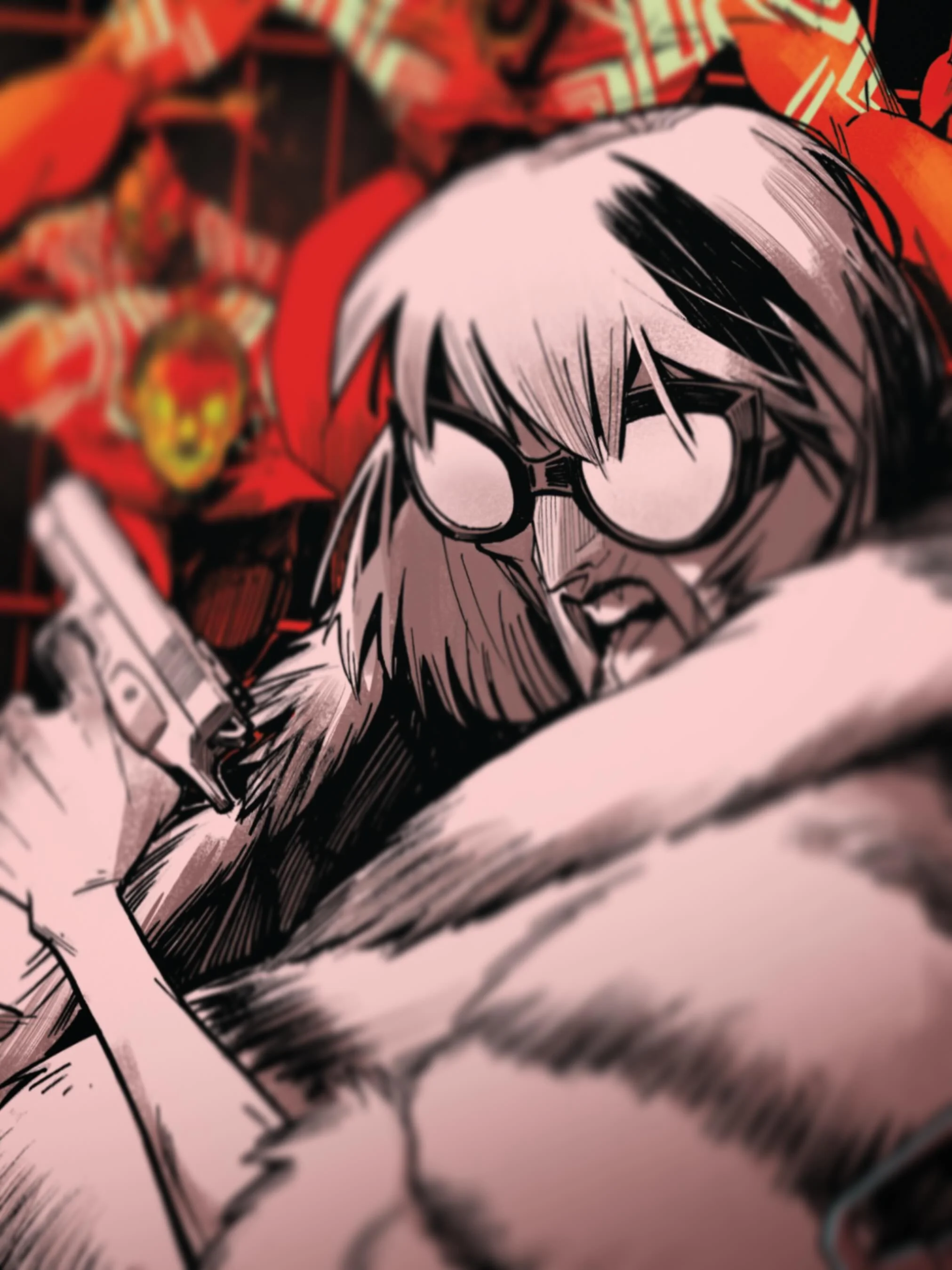 Little peek at a cover I&rsquo;ve had some fun on this week. 
.
I&rsquo;ve made an effort to going back to traditional inks for some recent work and quite enjoying it.
.
#comics #makingcomics #tinyonion #w0rldtr33