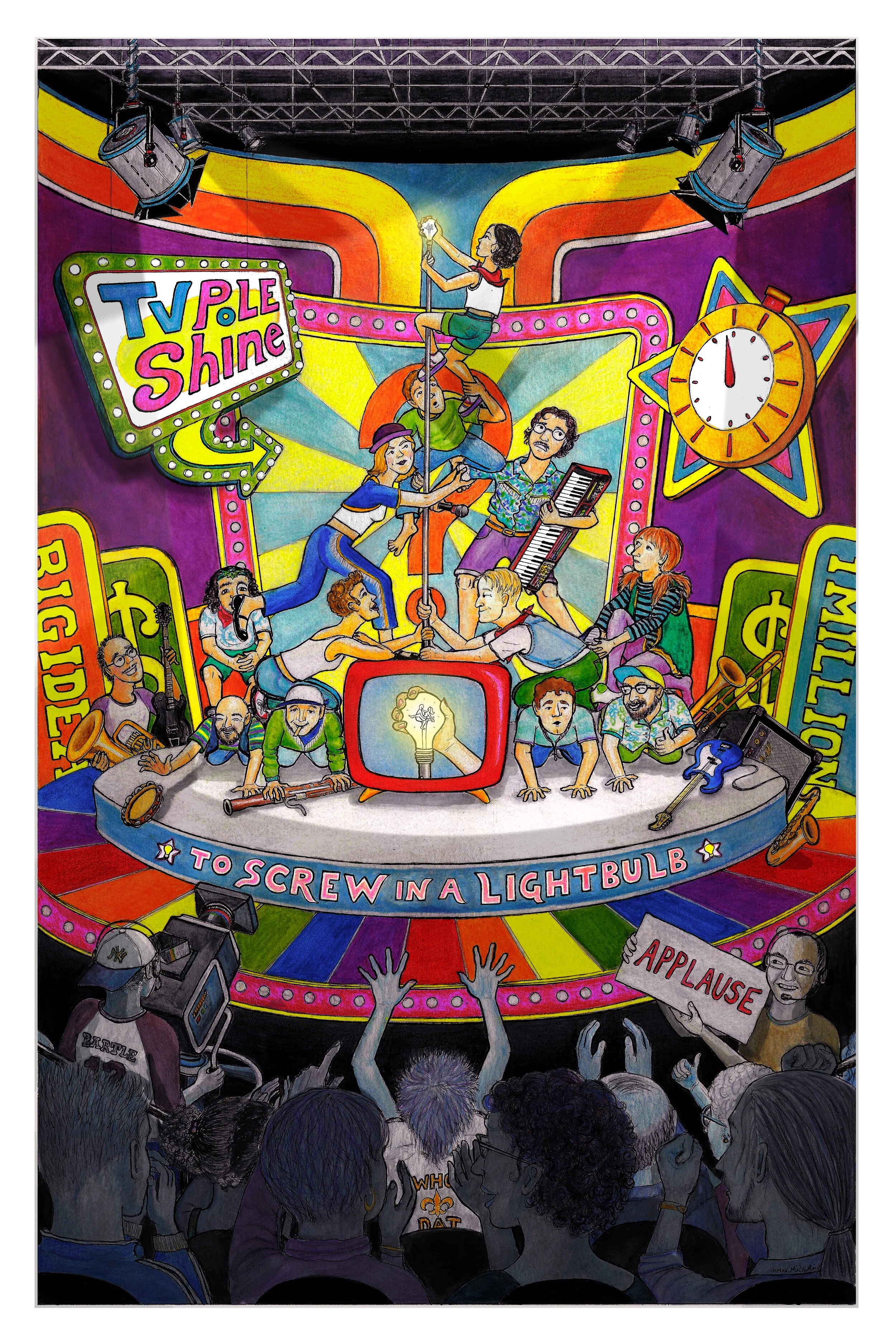 "To Screw in a Lightbulb" Album Poster - TV Pole Shine
