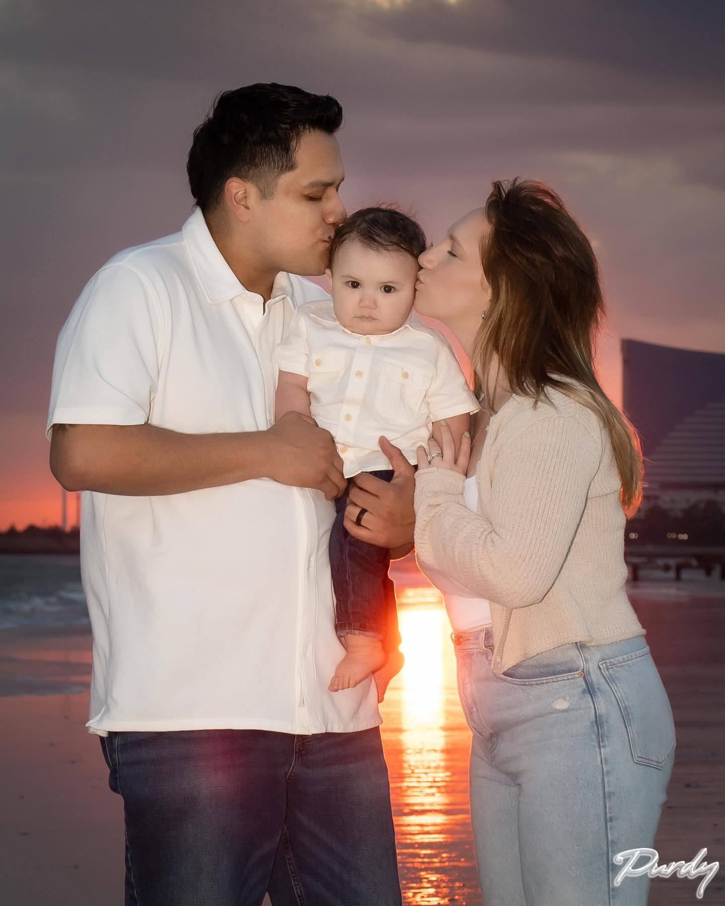 My second shoot with this little guy &amp; his family.  #year1 #familyphotography #sunset #familyportraits #brigantinebeach #maternityshoot
